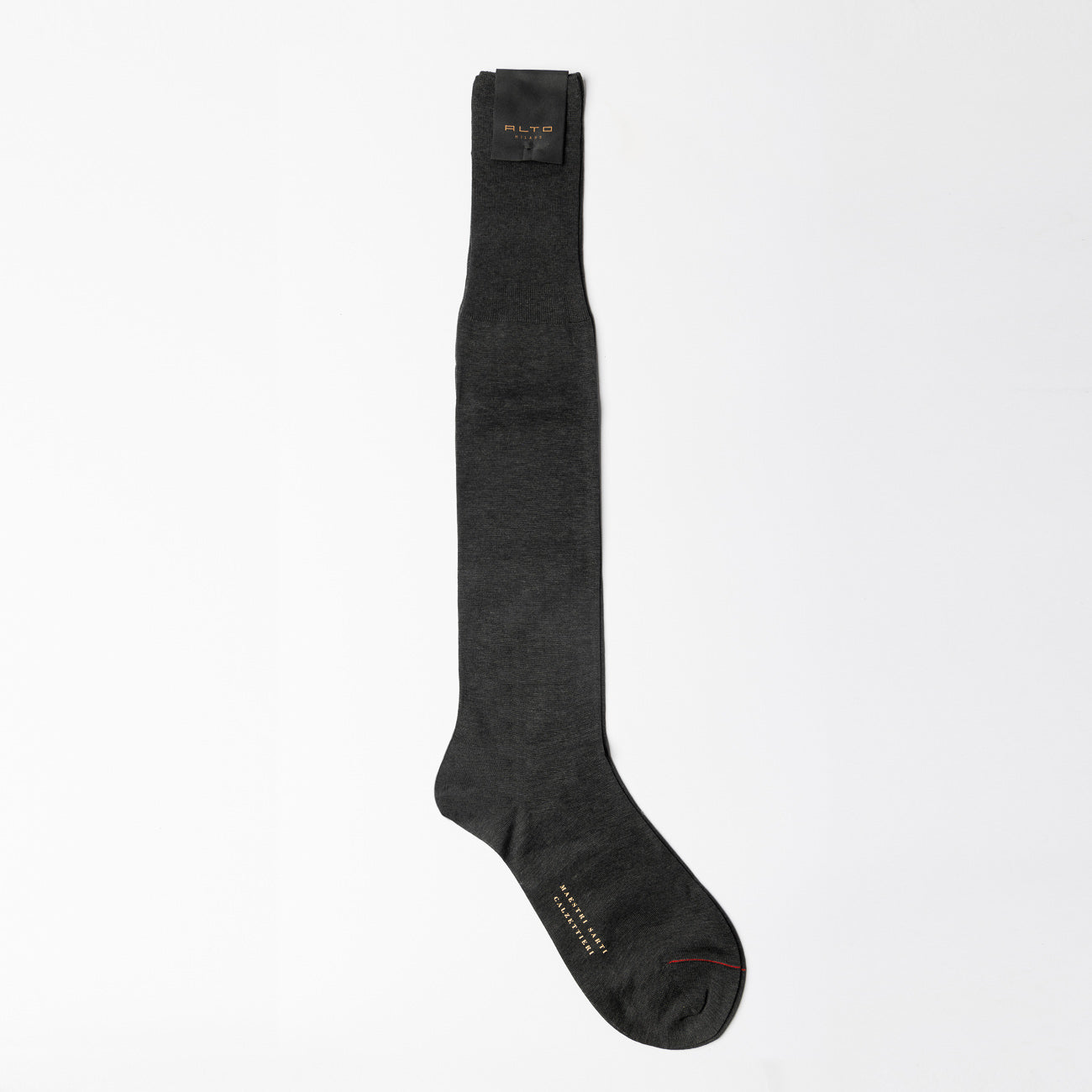 Calza Alto Milano PE917L N° 1 Long in filo di scozia grigio