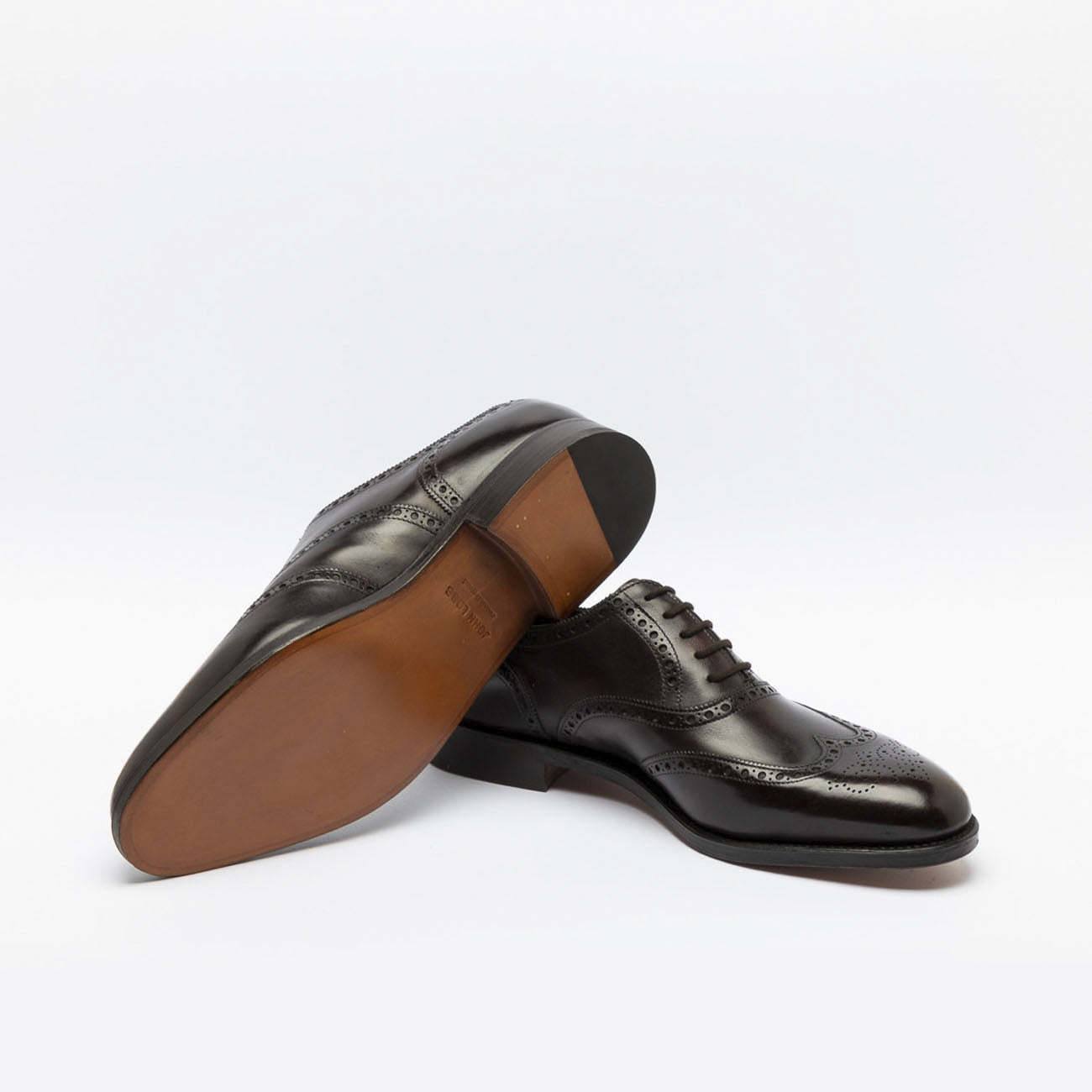 Scarpa stringata John Lobb Stowey in pelle marrone museum