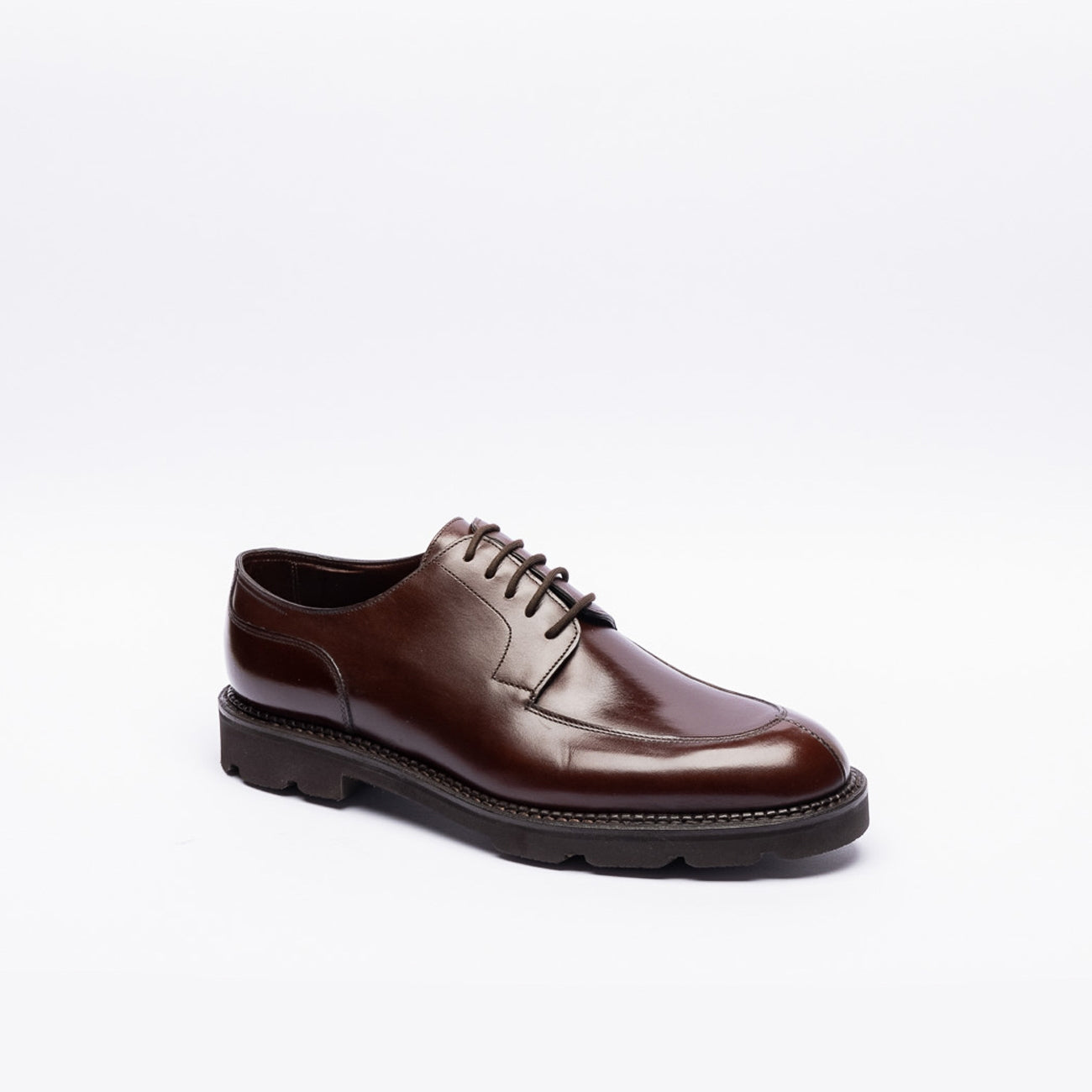 Stringata derby John Lobb Hardington in pelle marrone