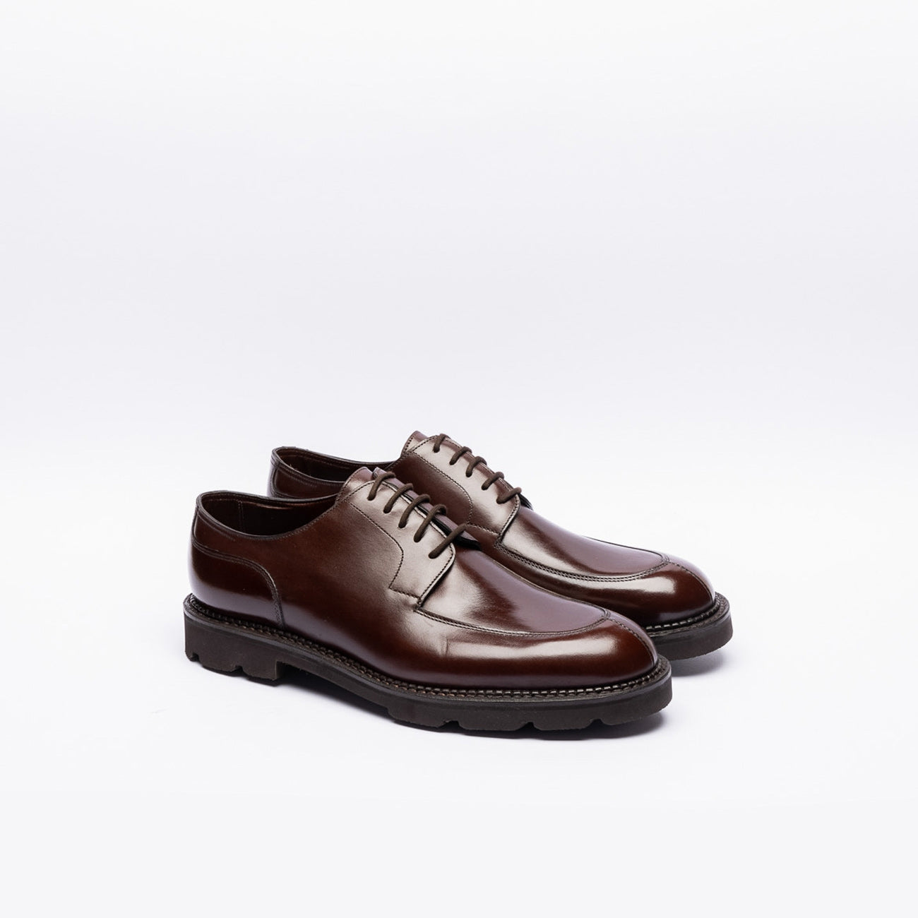 Stringata derby John Lobb Hardington in pelle marrone