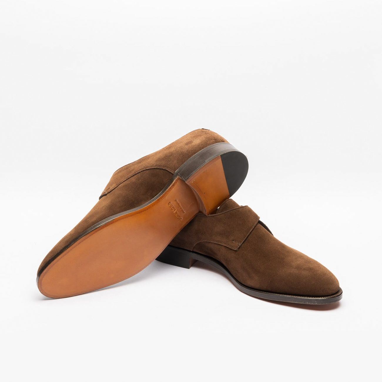 Scarpa John Lobb Ashill in camoscio testa di moro