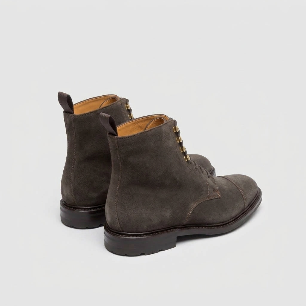 Stivale derby Berwick 321 in camoscio marrone