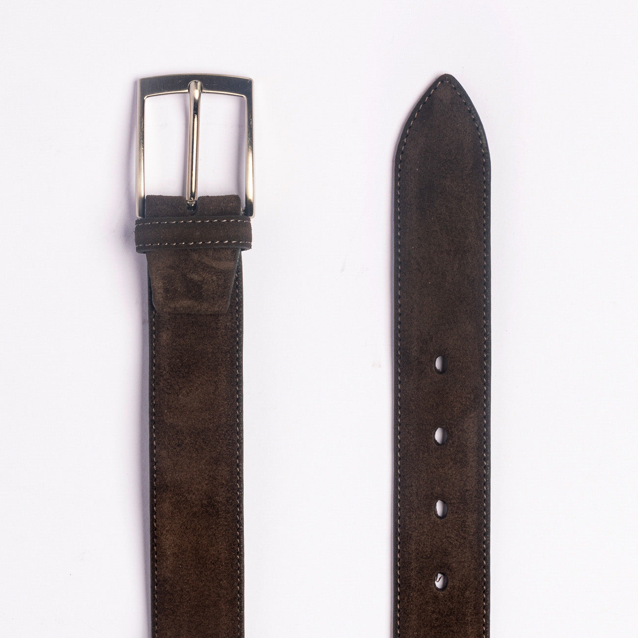 Cintura Alberto Luti 09/35 in camoscio marrone