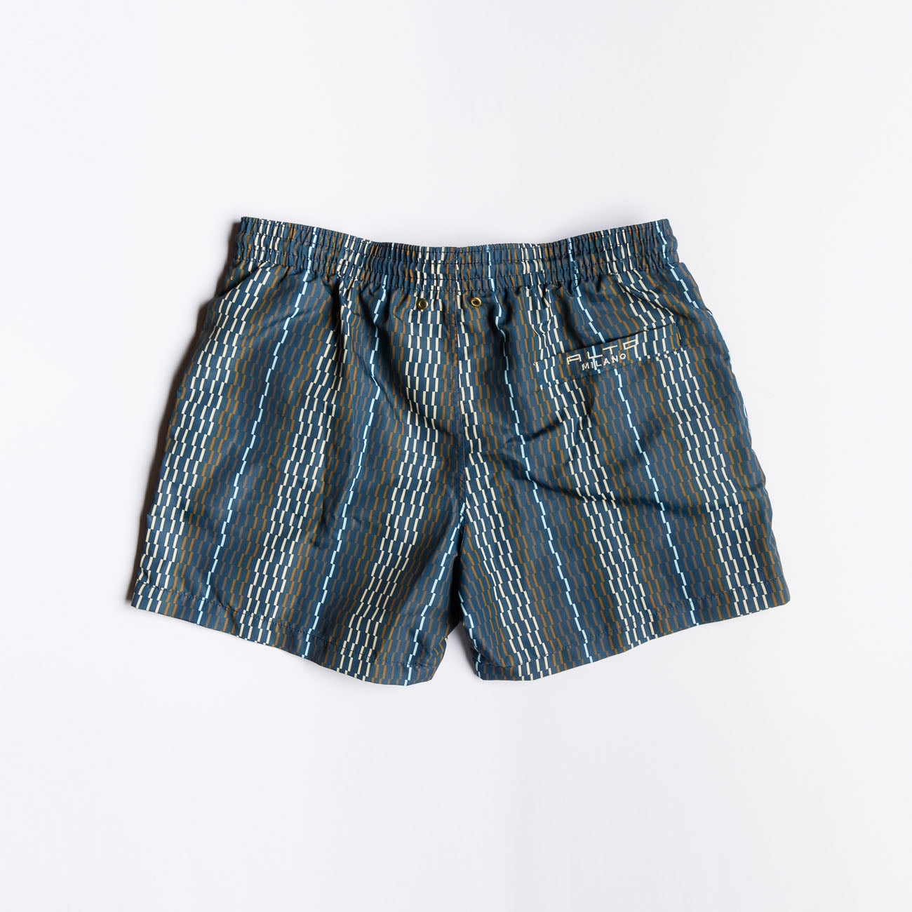 Costume da bagno Alto Milano Weave Boxer in tessuto blu