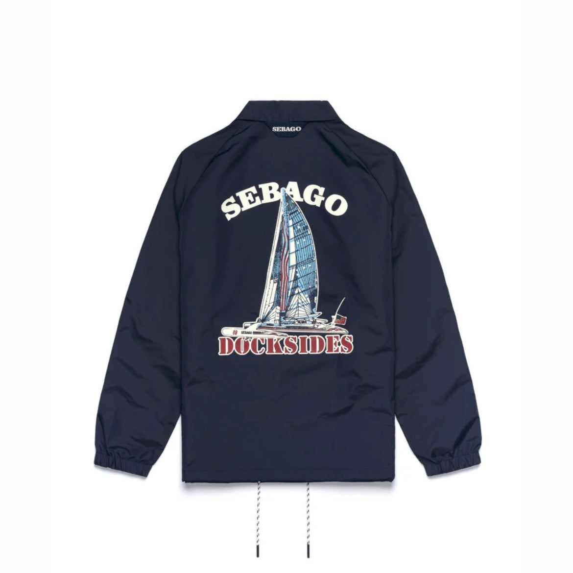 Sebago Tender single-breasted jacket in blue unlined nylon