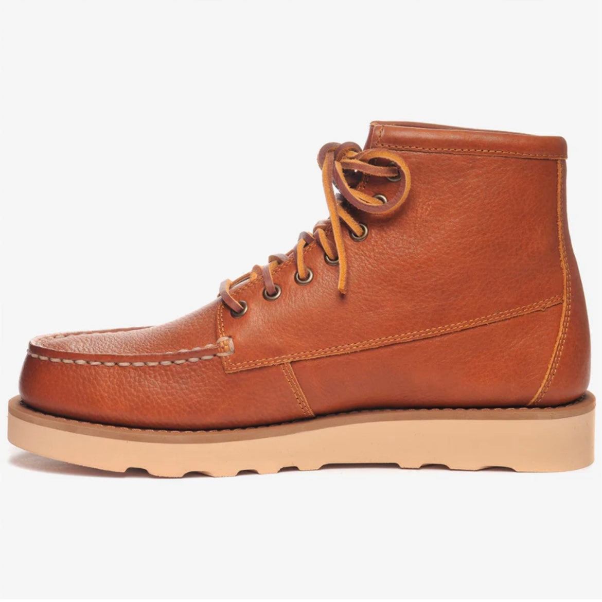 Stivale derby Sebago Tala Mid in pelle martellata marrone