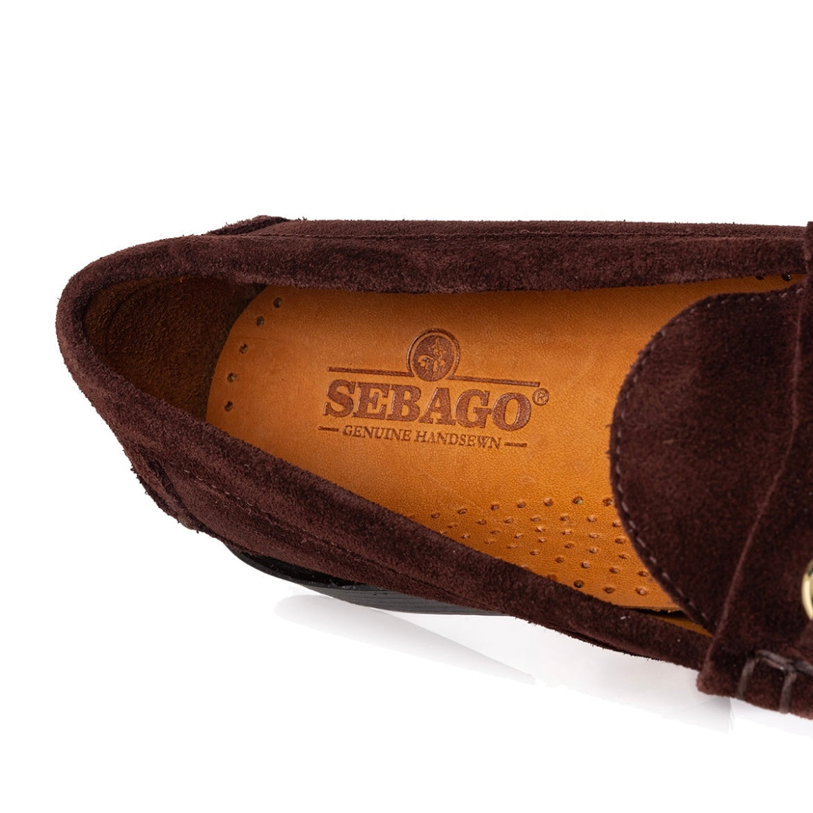 Mocassino con morsetto Sebago Joe Modena in camoscio marrone