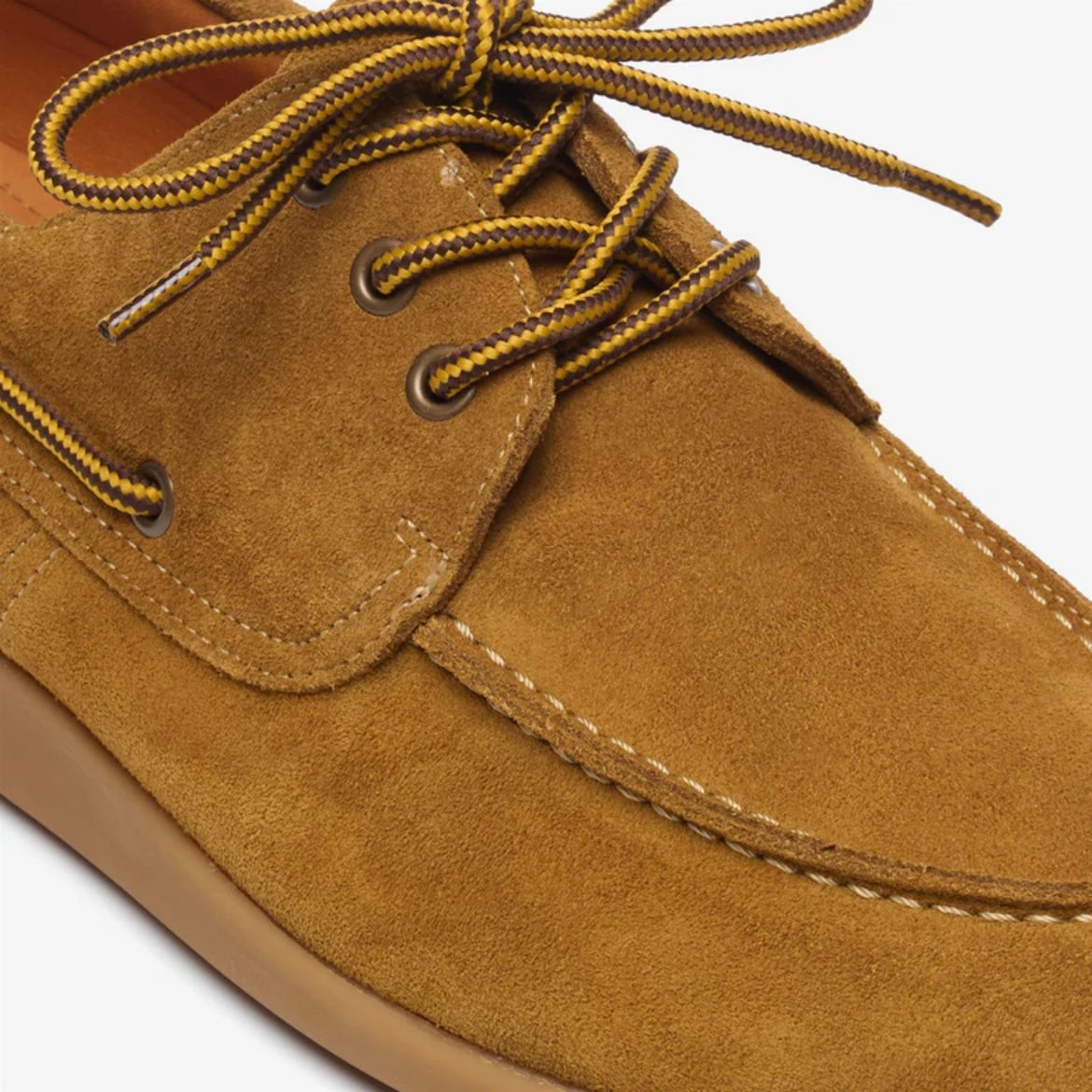 Stringata derby Sebago Gary Jobson in camoscio marrone chiaro