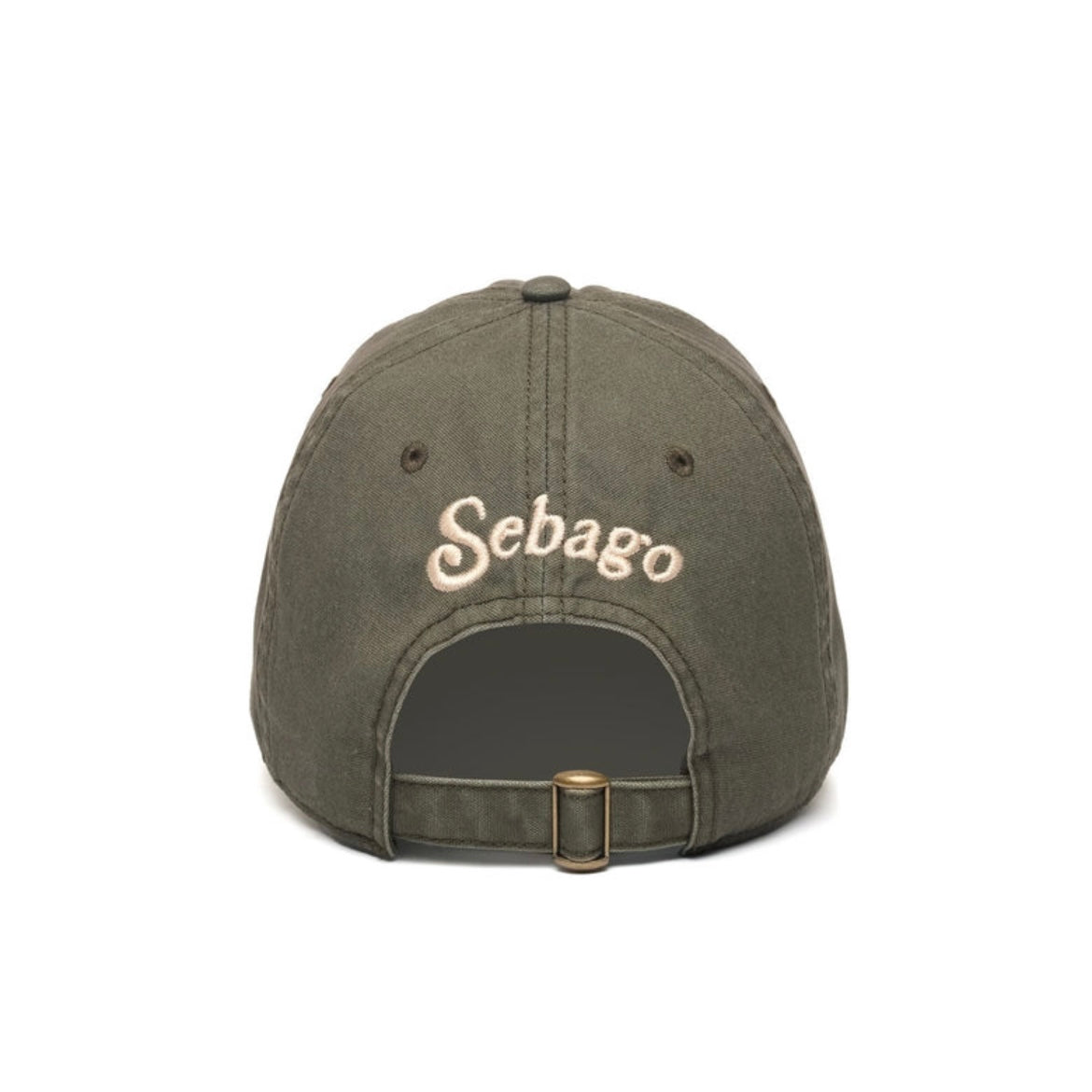 Cappellino da baseball Sebago Connor Canvas in cotone verde