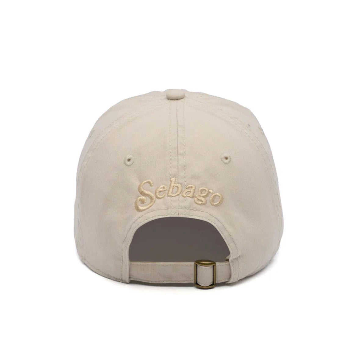Cappellino da baseball Sebago Connor Canvas in cotone beige