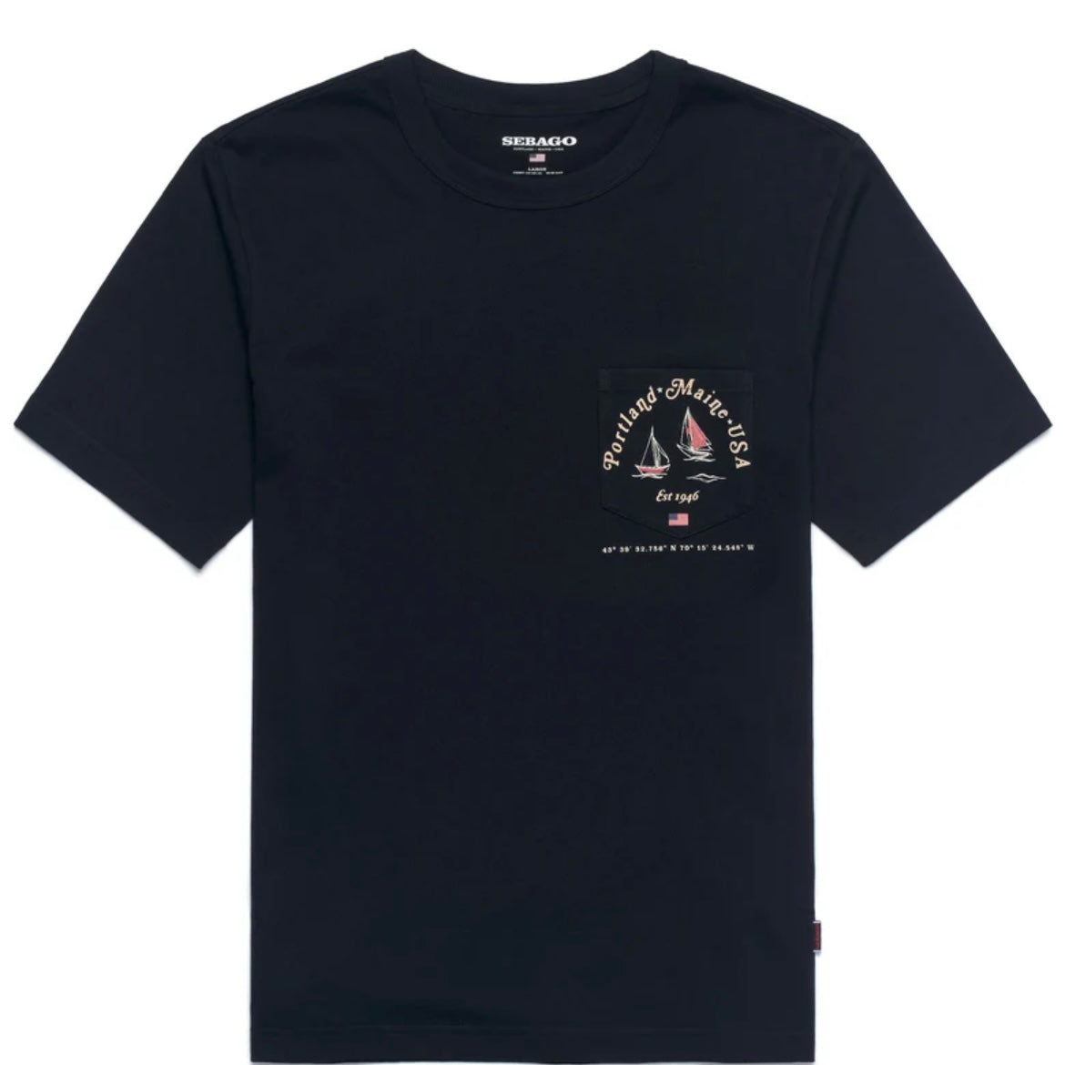 Sebago Regatta Japan short-sleeved T-shirt in blue cotton