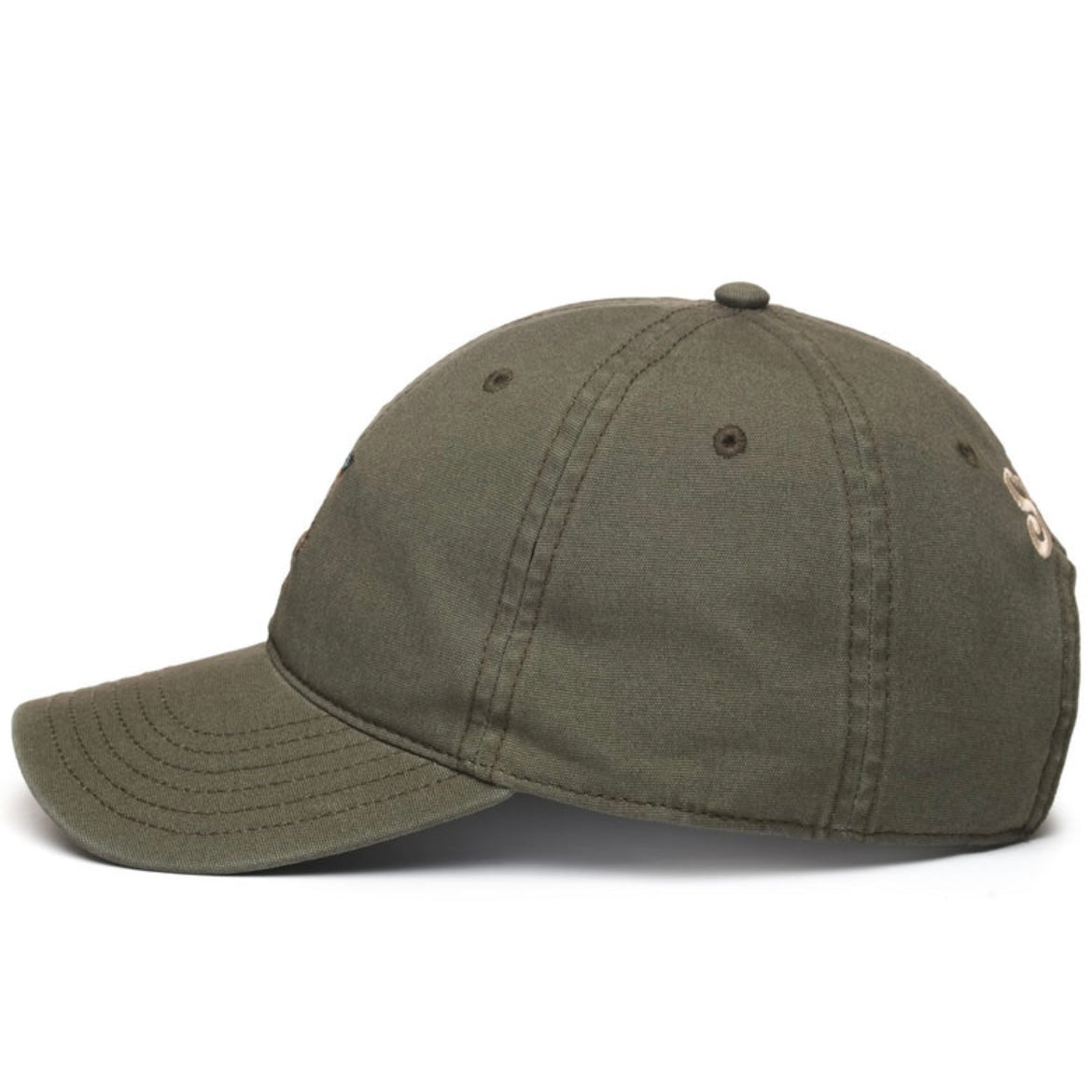 Cappellino da baseball Sebago Connor Canvas in cotone verde