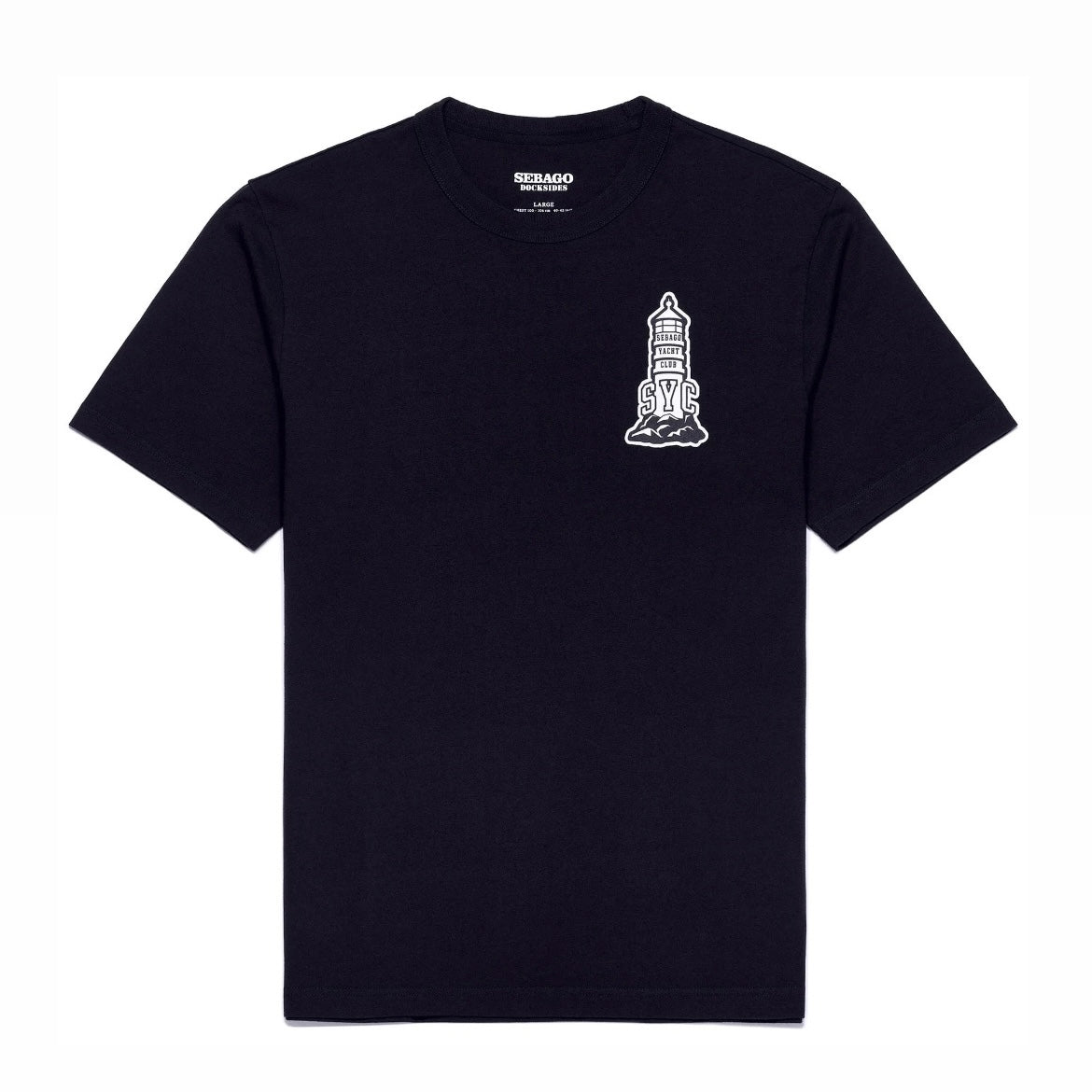 T-shirt a maniche corte Sebago Exeter in cotone blu