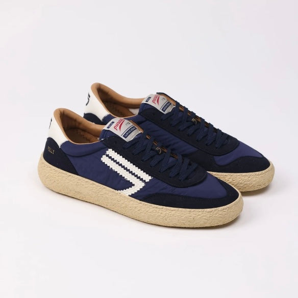 Sneaker eco-friendly Puraai Galaxy in tessuto e camoscio blu