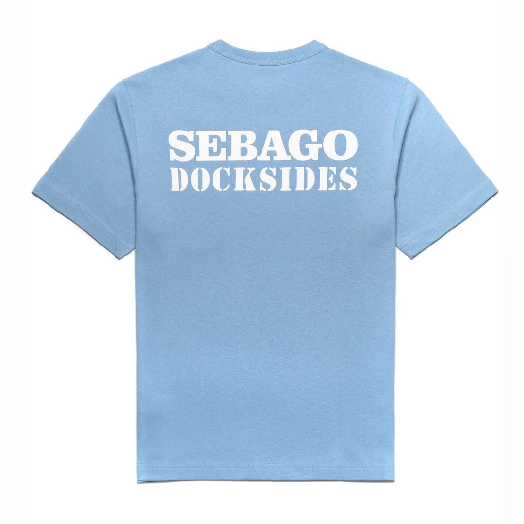 Sebago Tillers short-sleeved T-shirt in light blue cotton