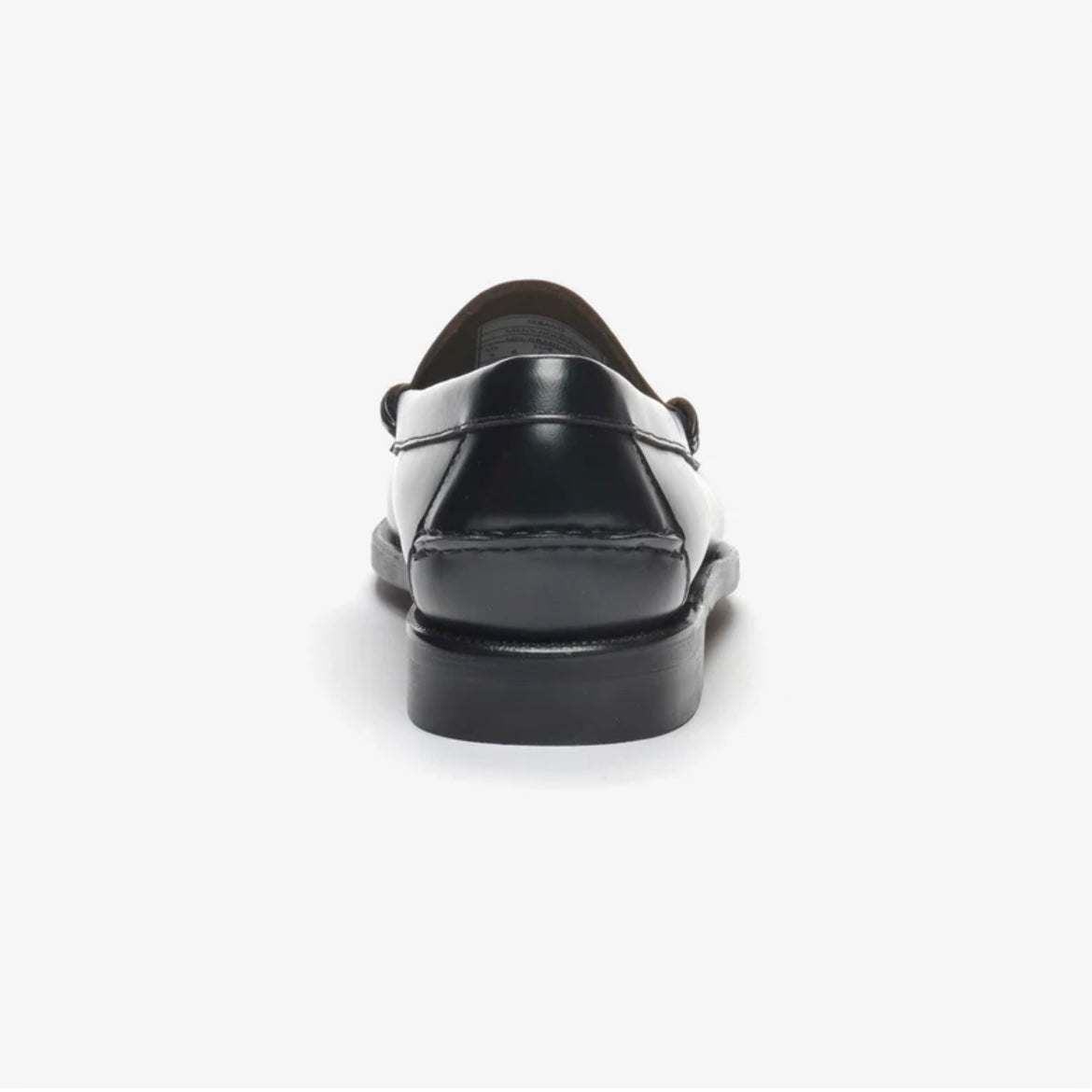 Mocassino penny Sebago Classic Dan in pelle nera e bianca