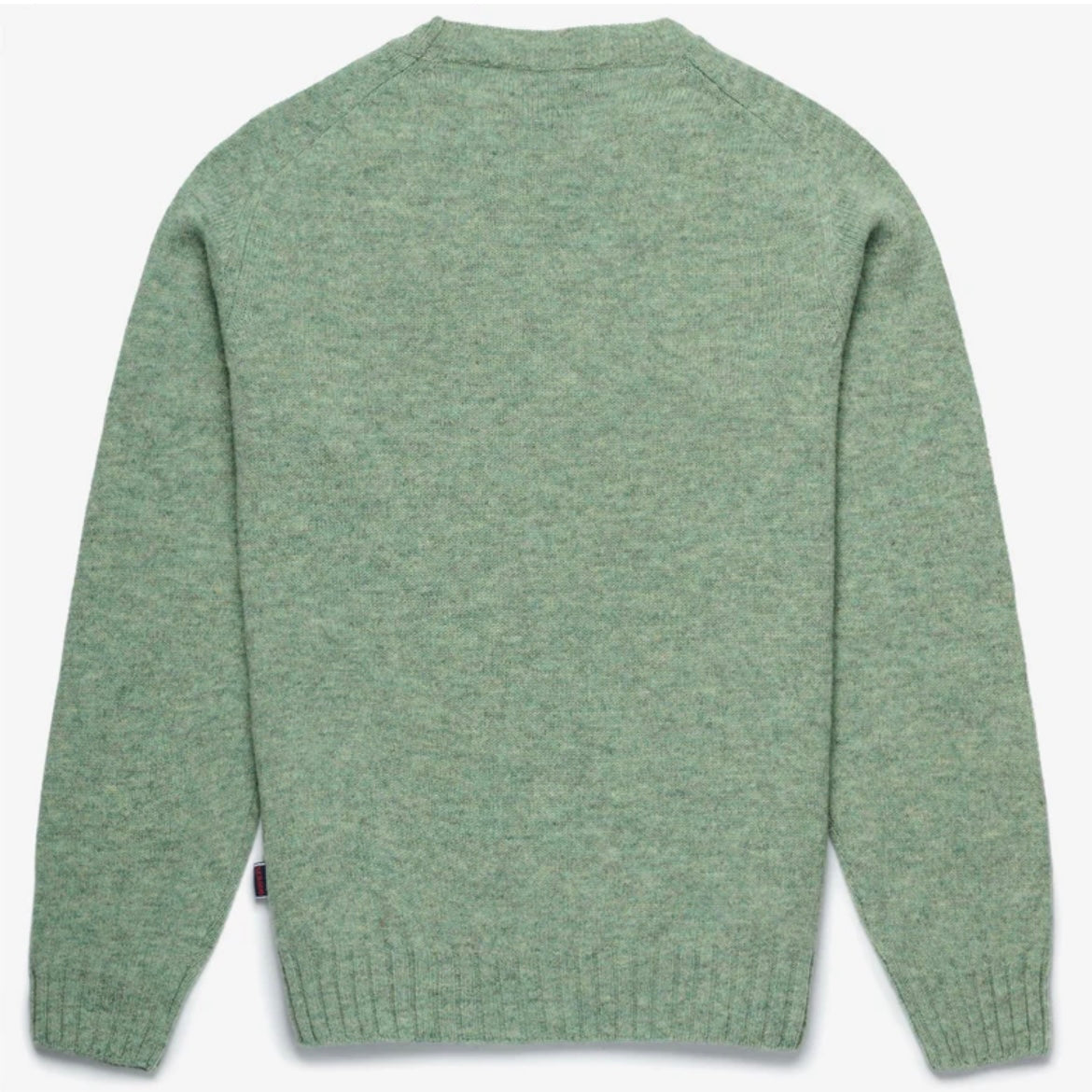 Maglione girocollo Sebago Gilead in lana verde salvia