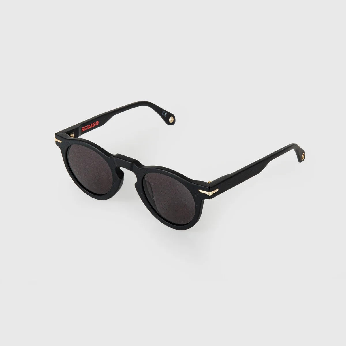Occhiali da sole Sebago Portland in acetato opaco nero