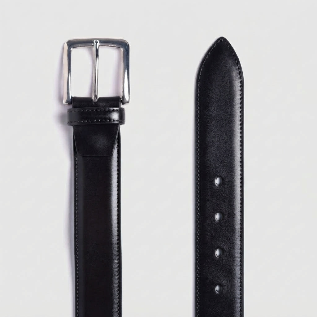 Cintura Alberto Luti 05/35 in pelle nera