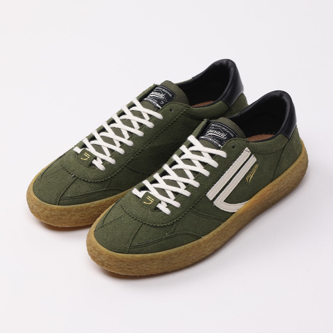 Sneaker eco-friendly Puraai Foliage in camoscio verde
