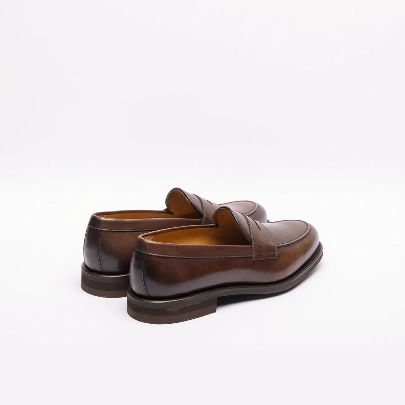 Berwick 9628 brown leather penny loafer (Vibram sole)