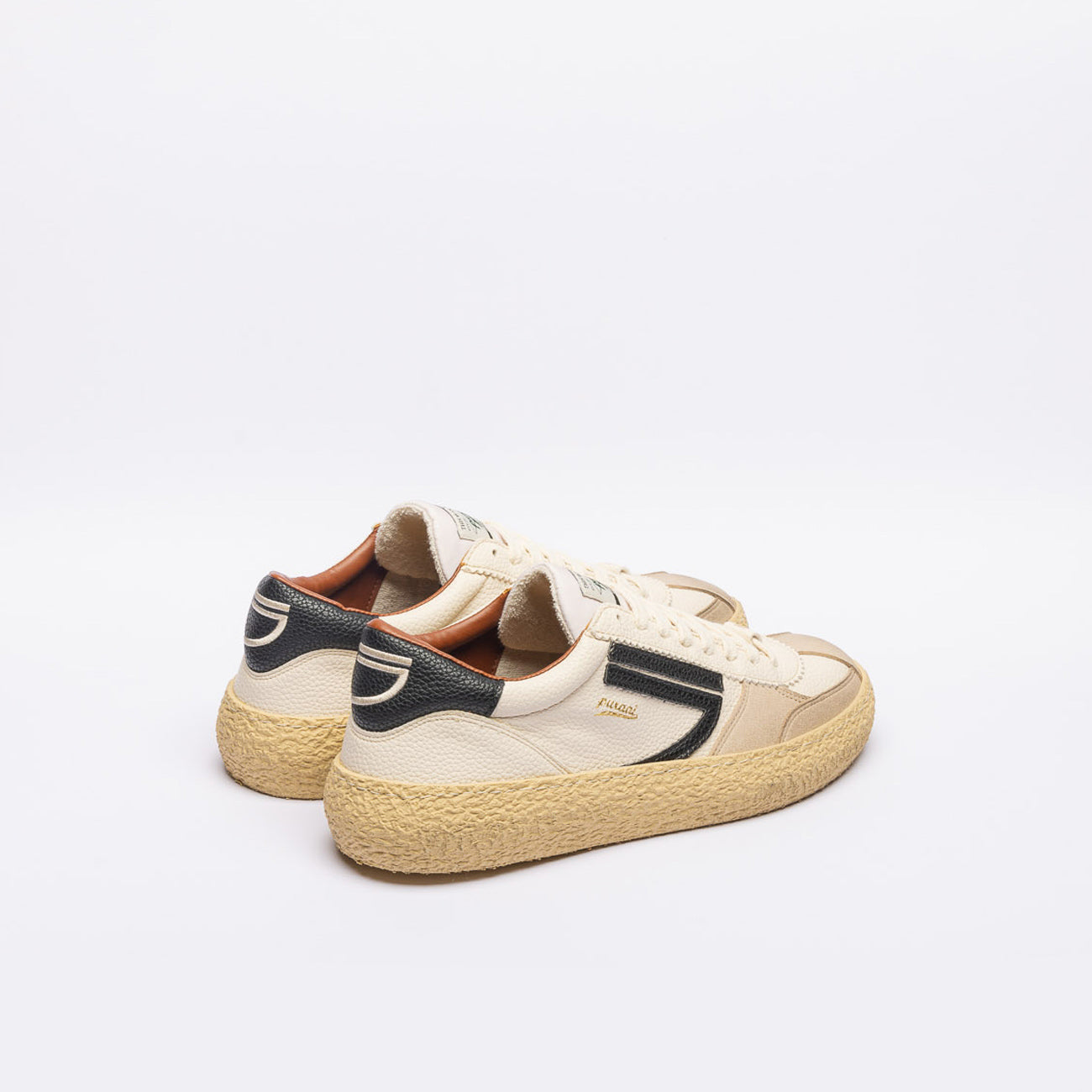 Sneaker eco-friendly Puraai Osso in pelle bianca
