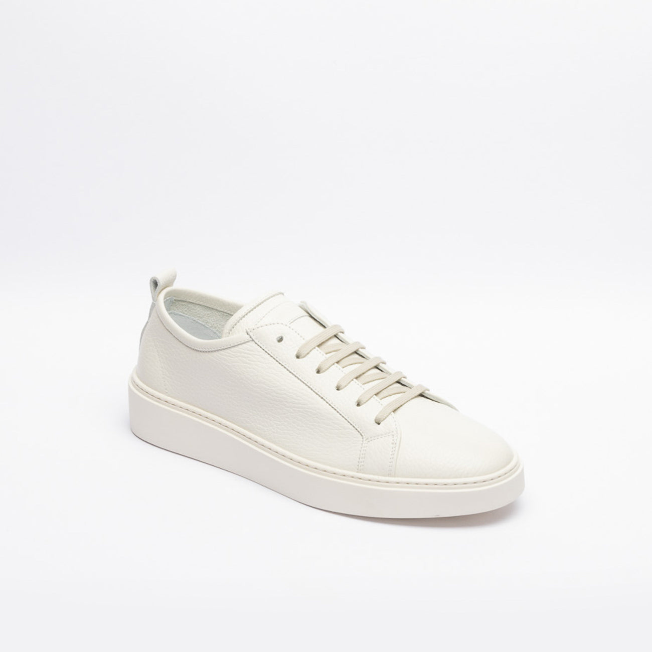 Blu Barrett Adami white grain calf city sneaker