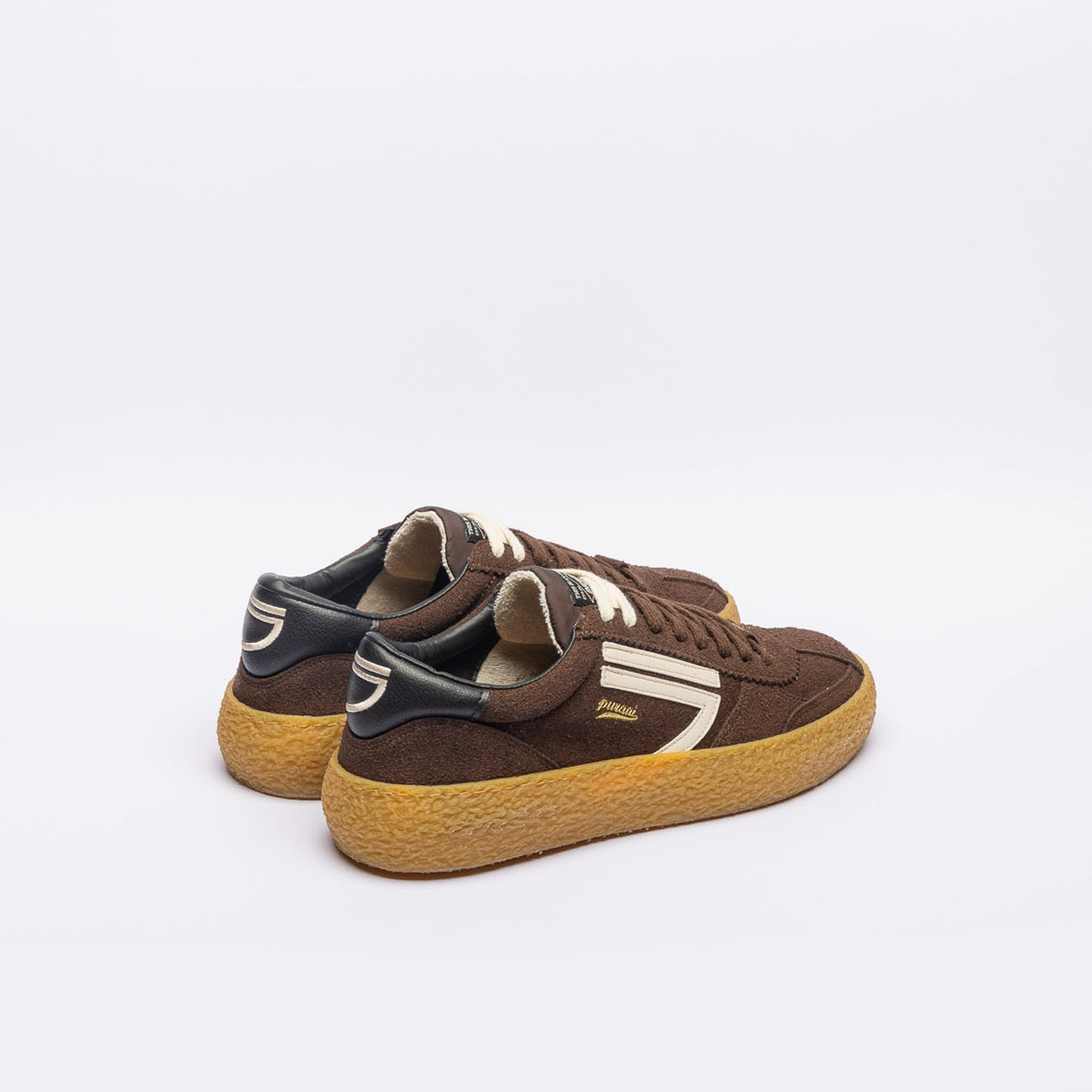 Sneaker eco-friendly Puraai Cocoa in camoscio marrone
