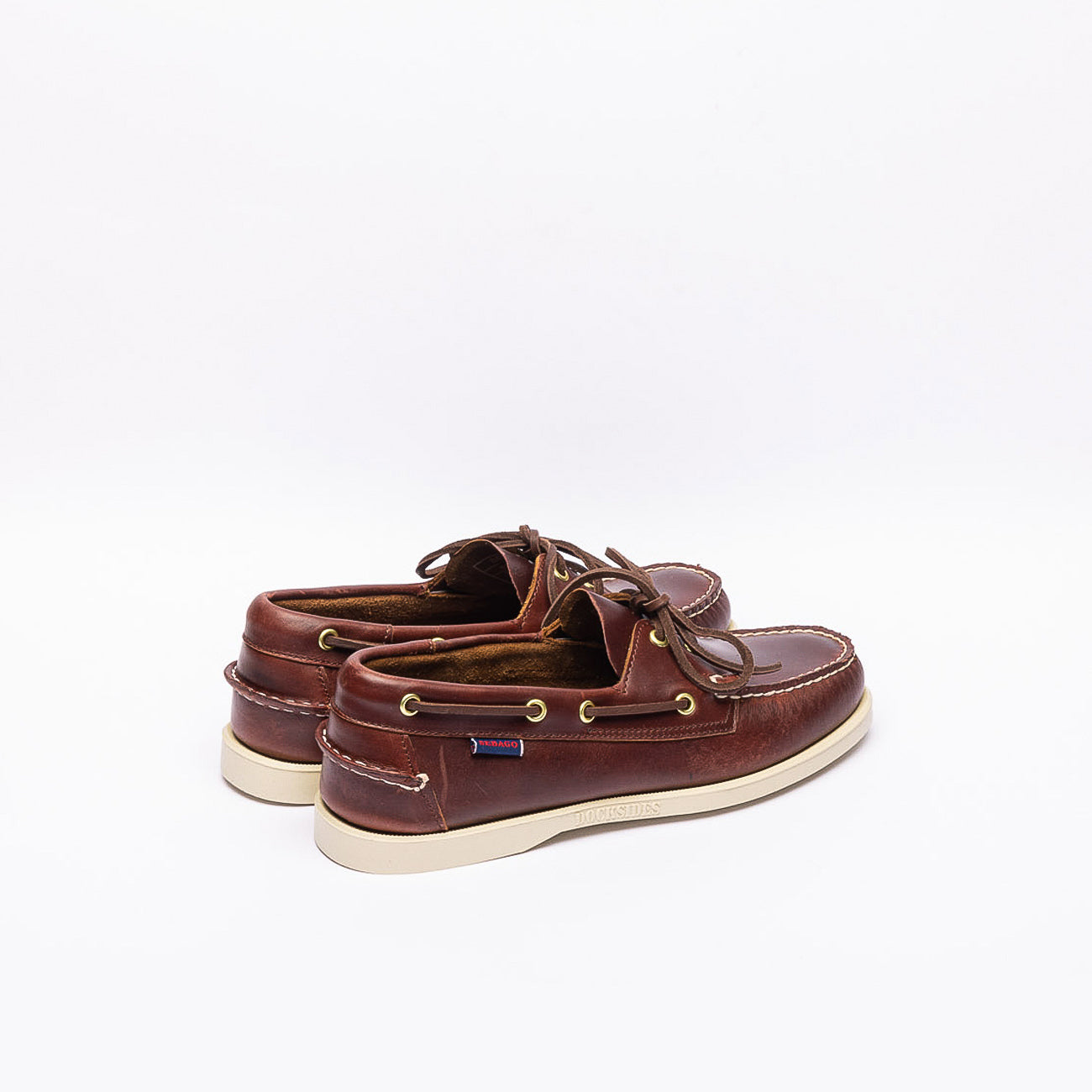 Mocassino da barca Sebago Docksides Portland CRMX in pelle bordeaux