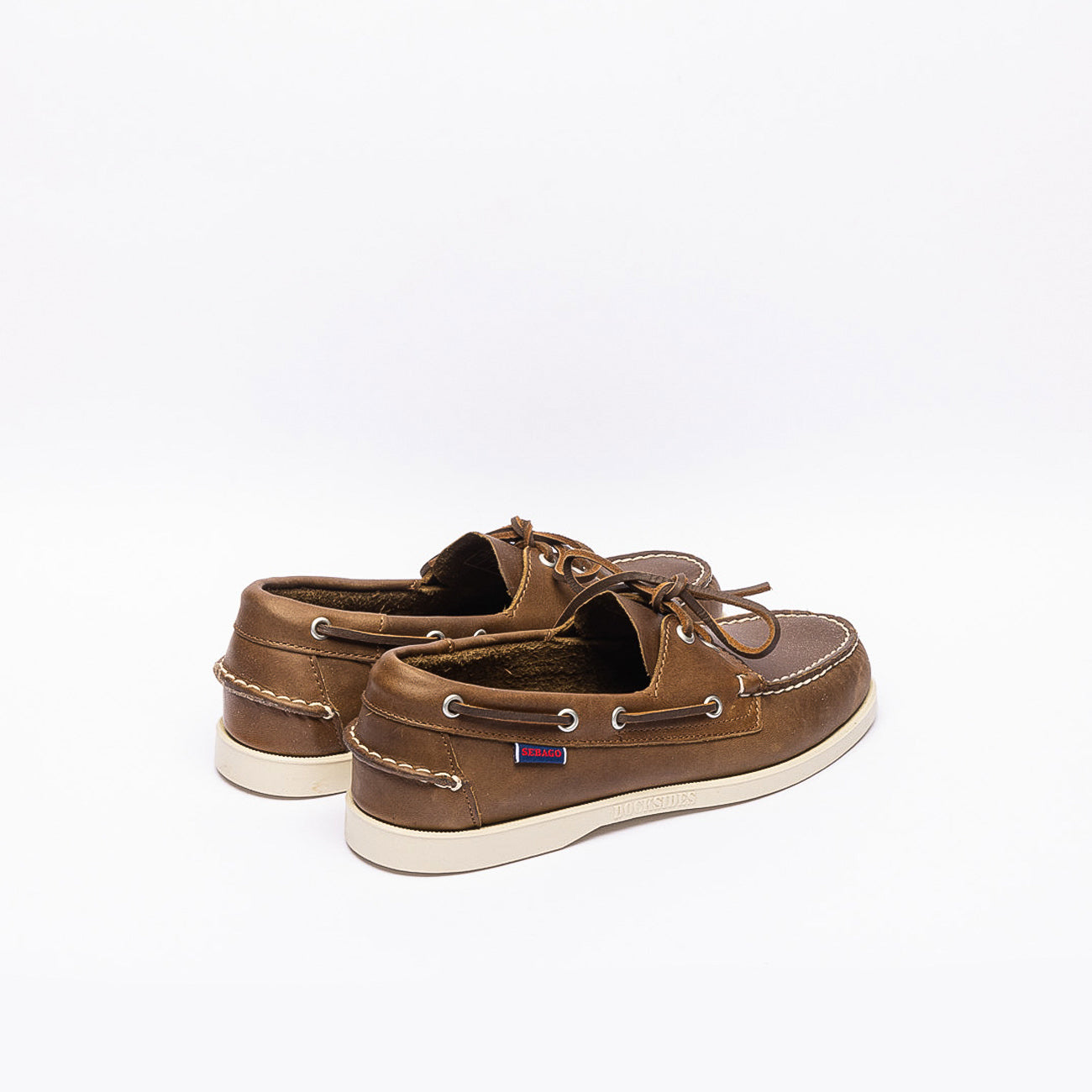 Mocassino da barca Sebago Docksides Portland Budu in pelle marrone