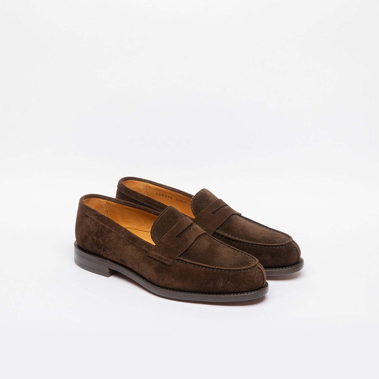 Berwick 5392 brown suede penny loafer