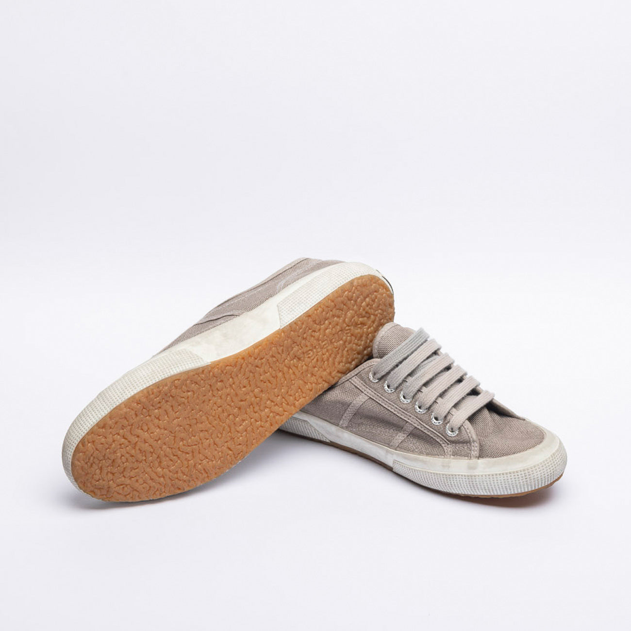 Sneaker Superga 2750 in cotone vintage marrone