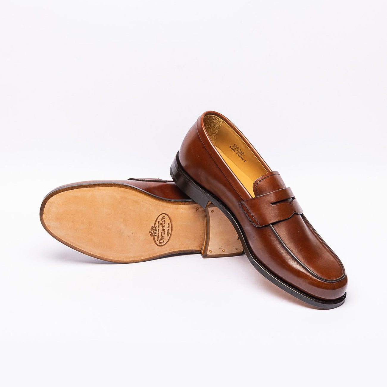 Mocassino penny Church's Milford in pelle marrone (Burnt)