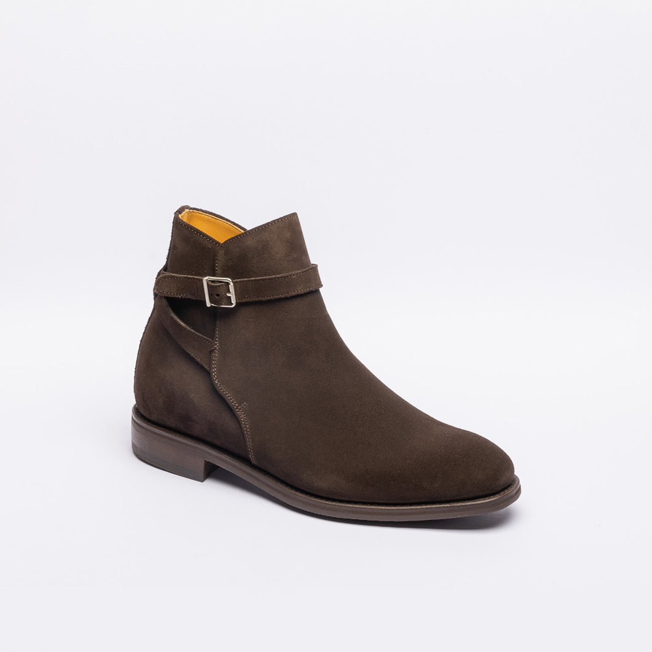 Stivale con fibbia Berwick 490 in camoscio marrone