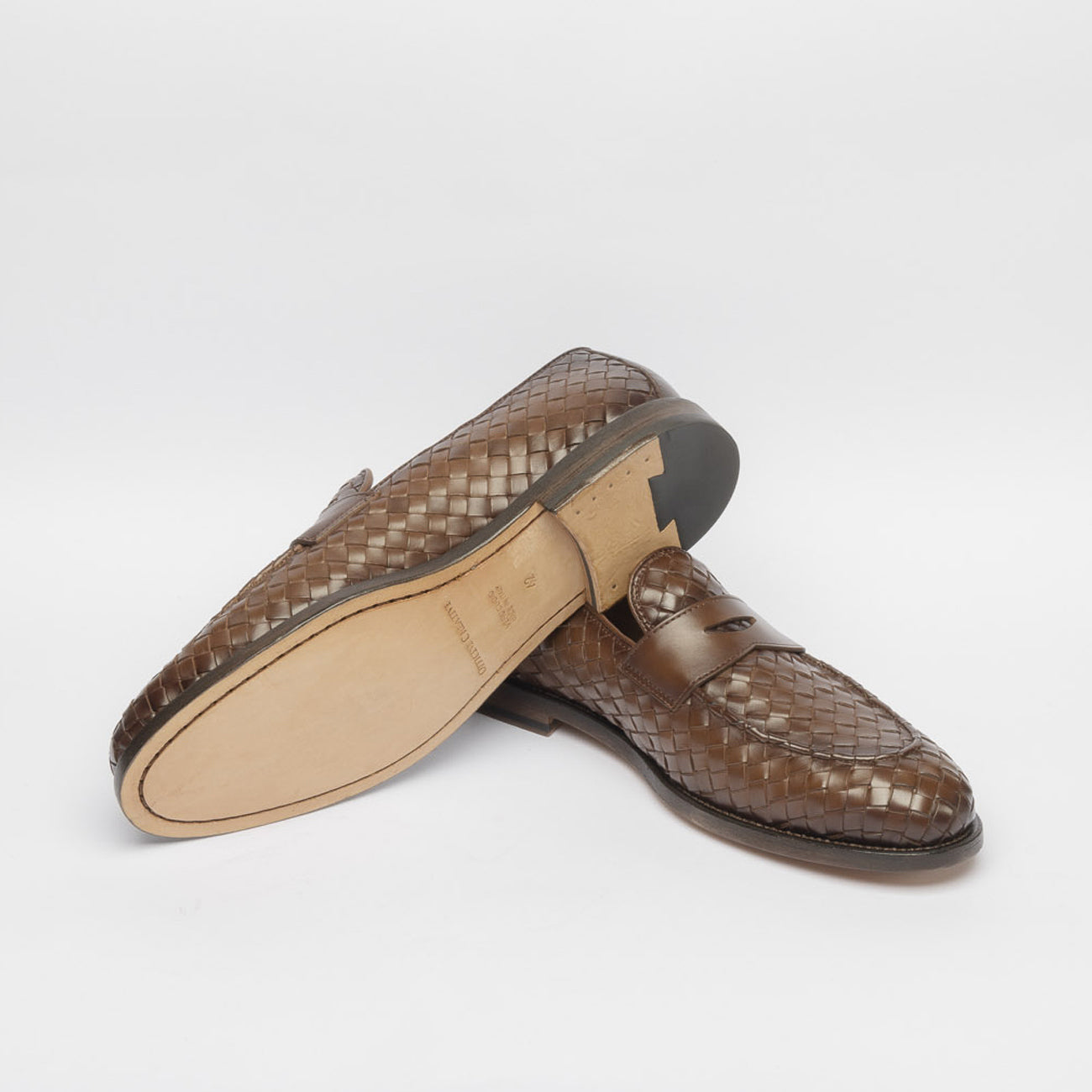 Mocassino penny Officine Creative Opera/003 in pelle marrone