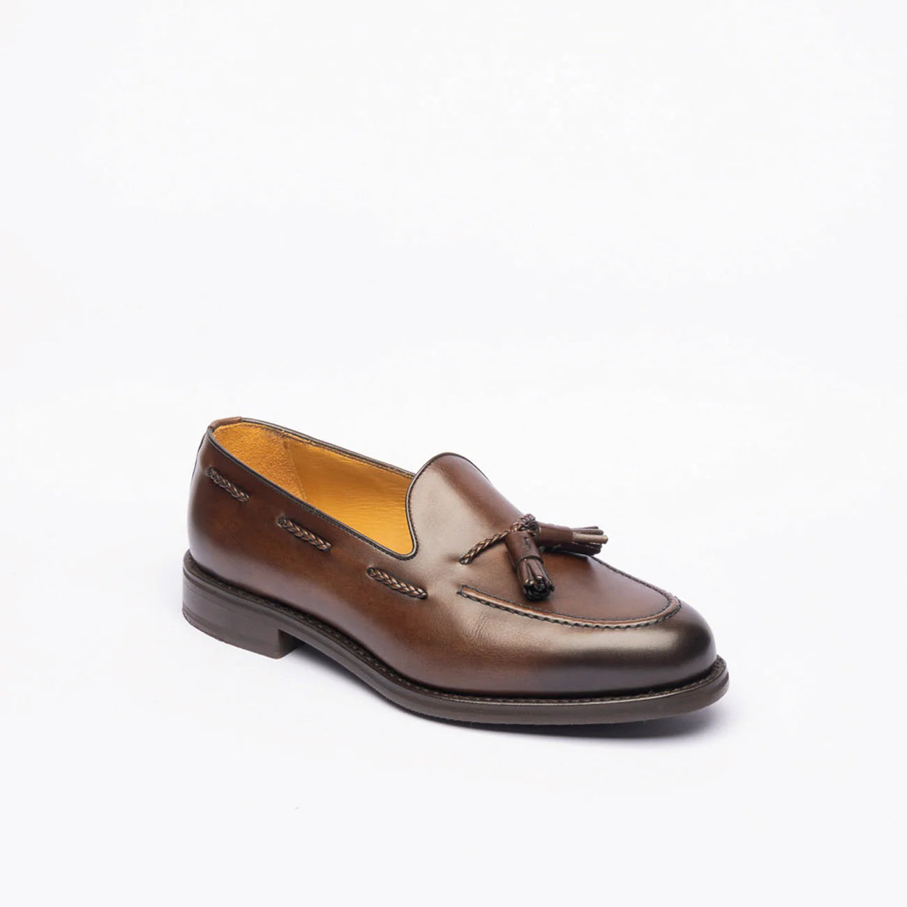 Berwick 4340 brown leather tasseled loafer