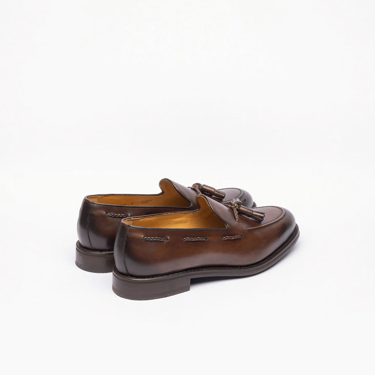 Berwick 4340 brown leather tasseled loafer