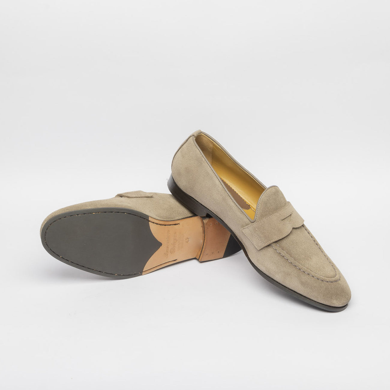 Mocassino penny Botti R203 in camoscio beige