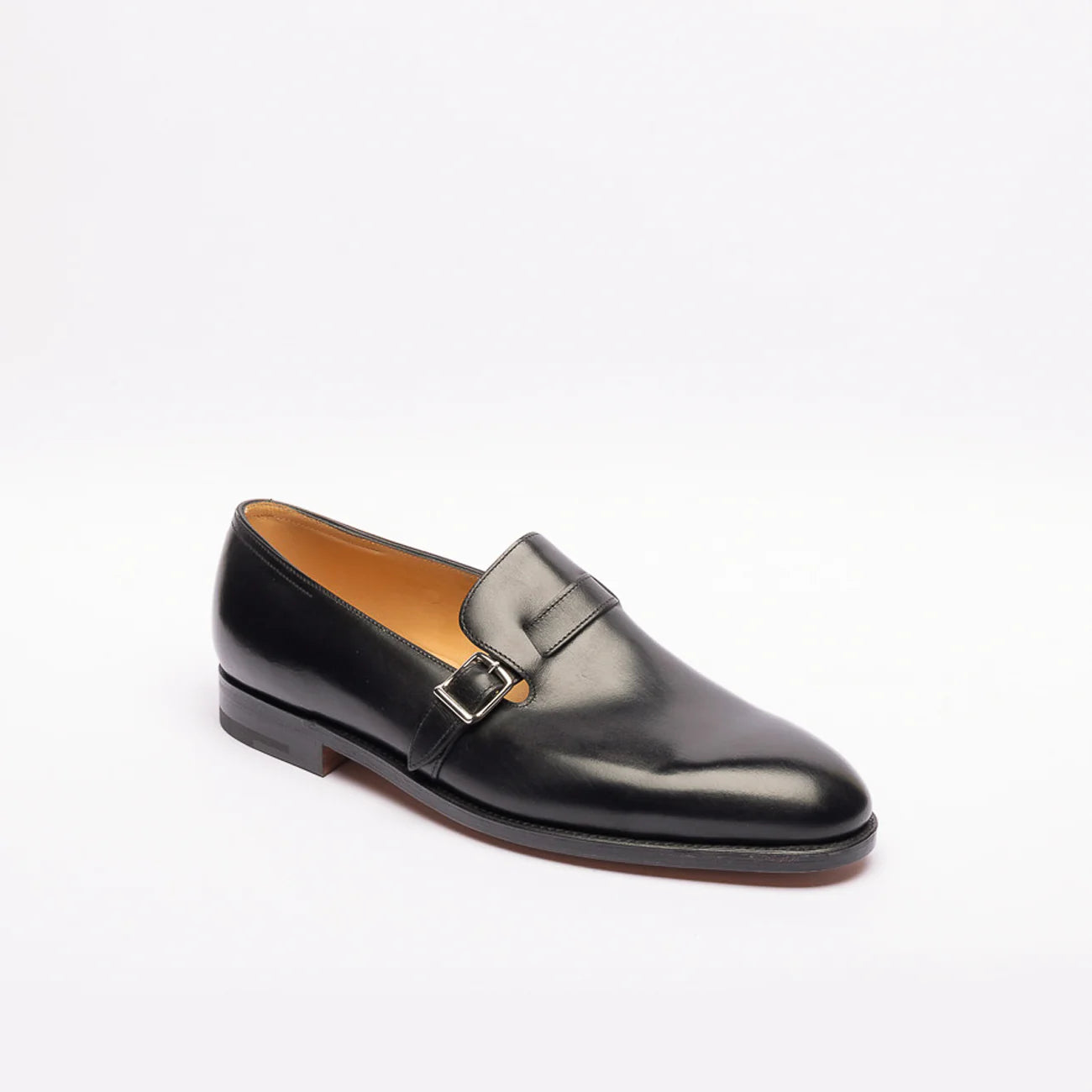Mono fibbia John Lobb Delano in pelle nera