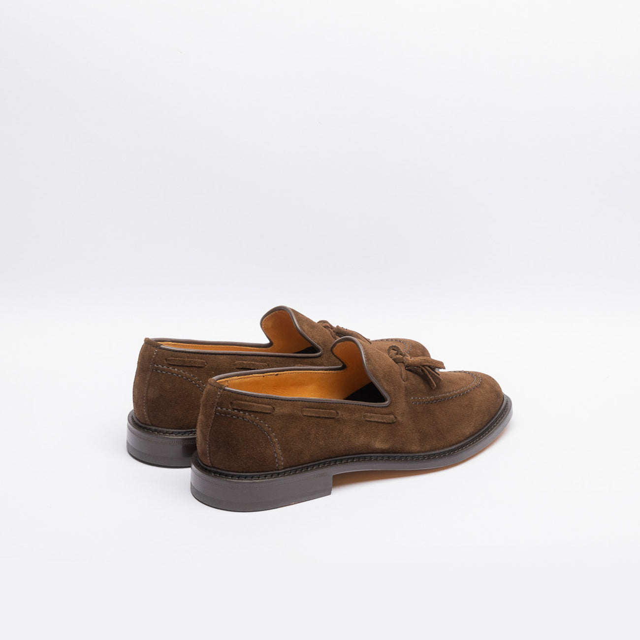 Borghini 1500 brown suede loafer with tassels