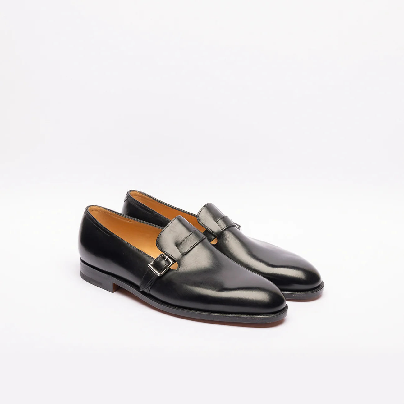 Mono fibbia John Lobb Delano in pelle nera