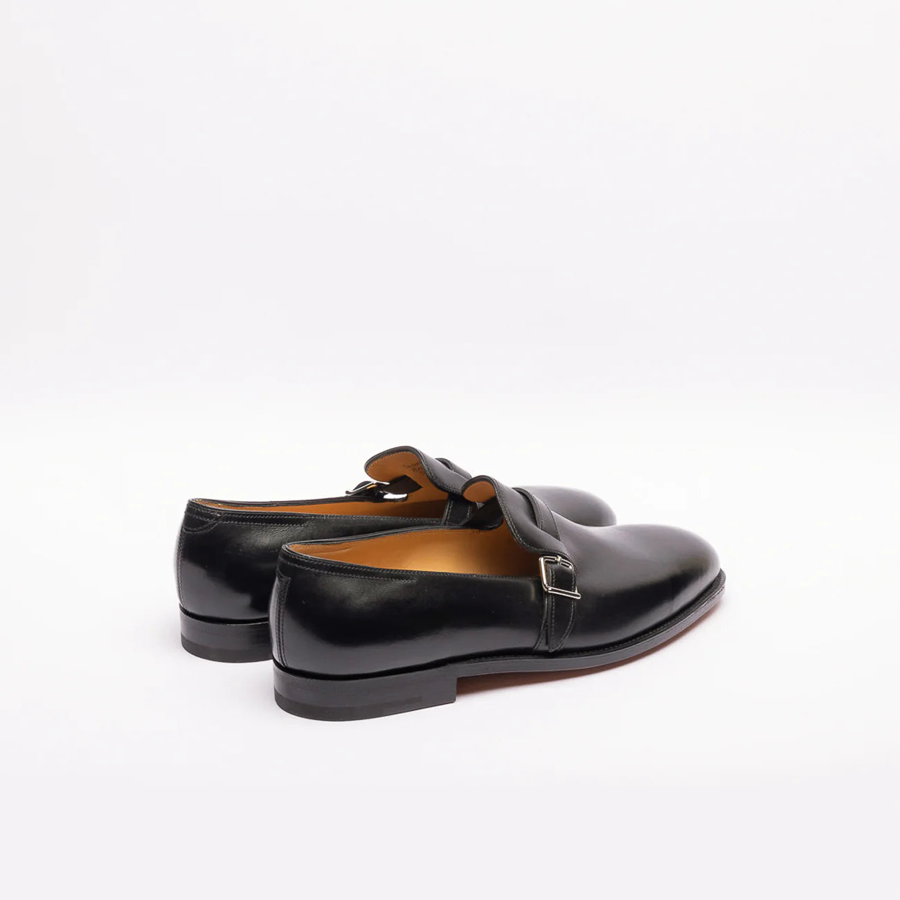 Mono fibbia John Lobb Delano in pelle nera