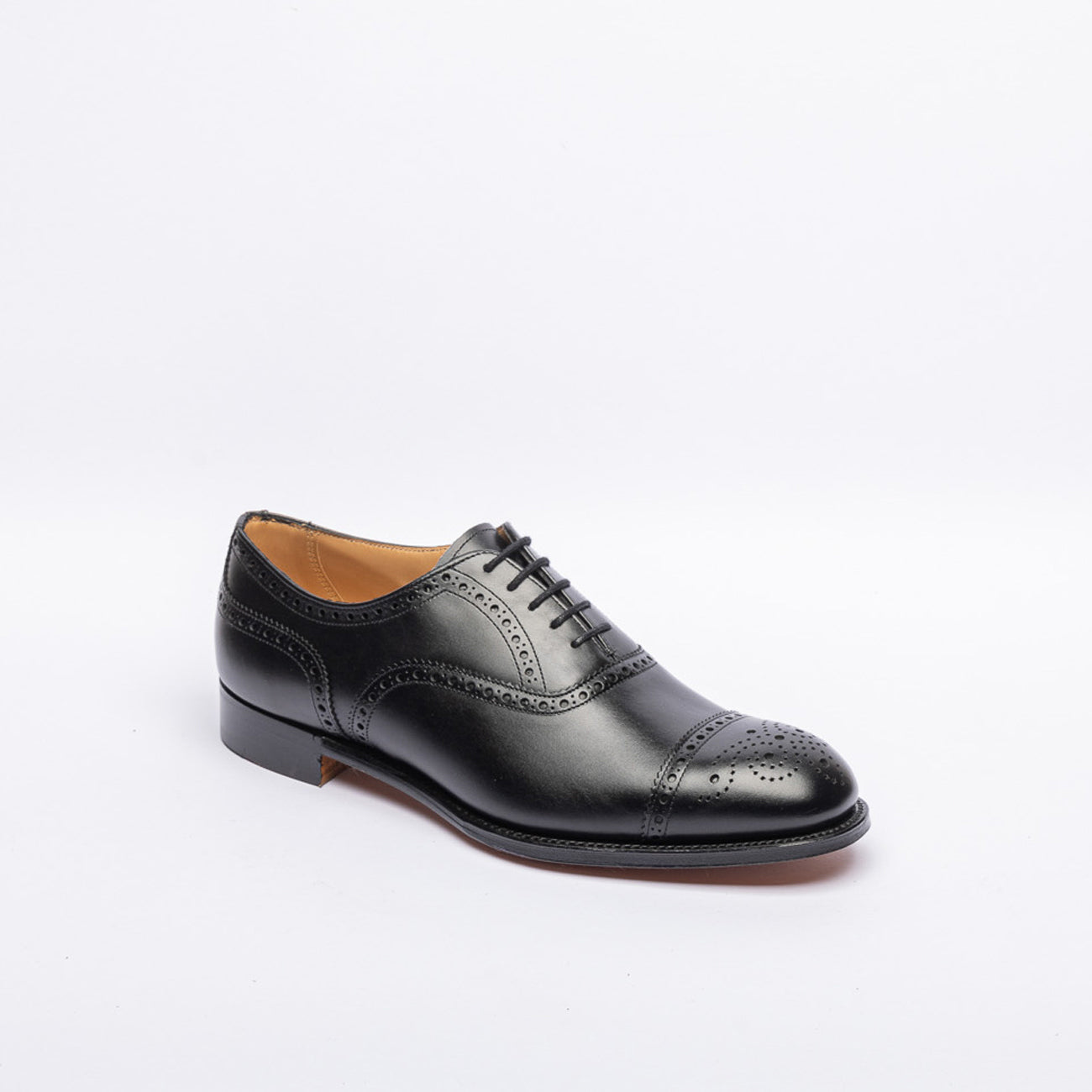 Stringata oxford Cheaney Joseph & Sons Wilfred in pelle nera