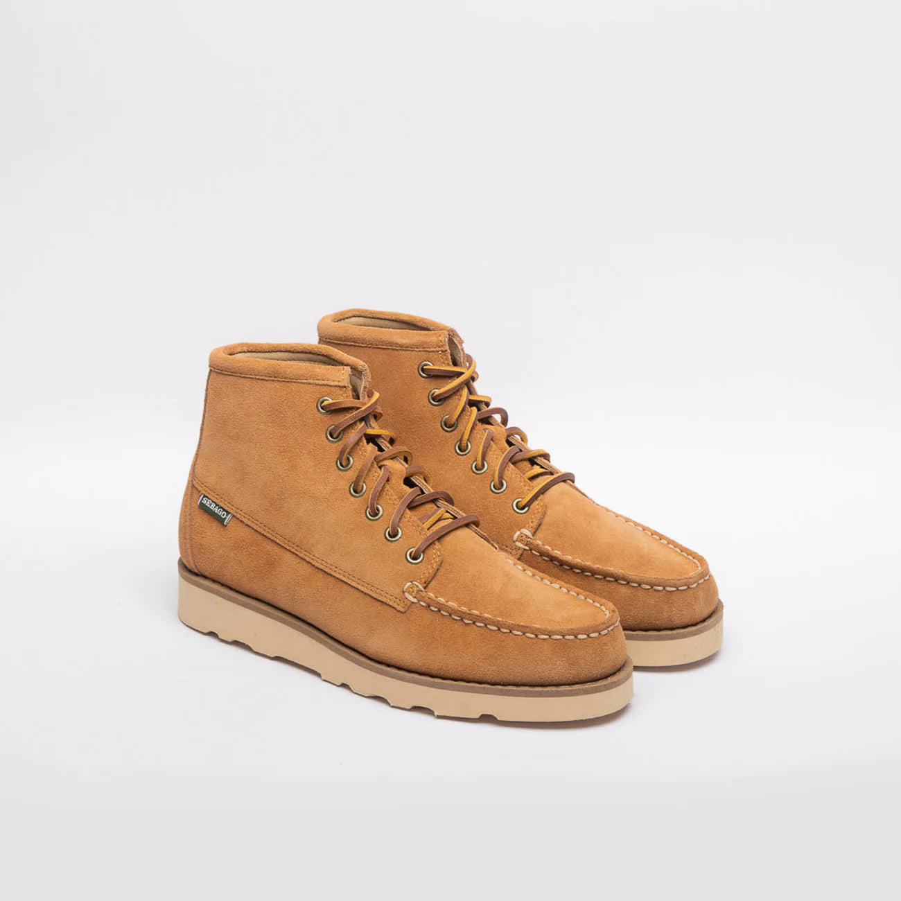 Stivale derby Sebago Tala Mid in camoscio beige (Fox Mocha)