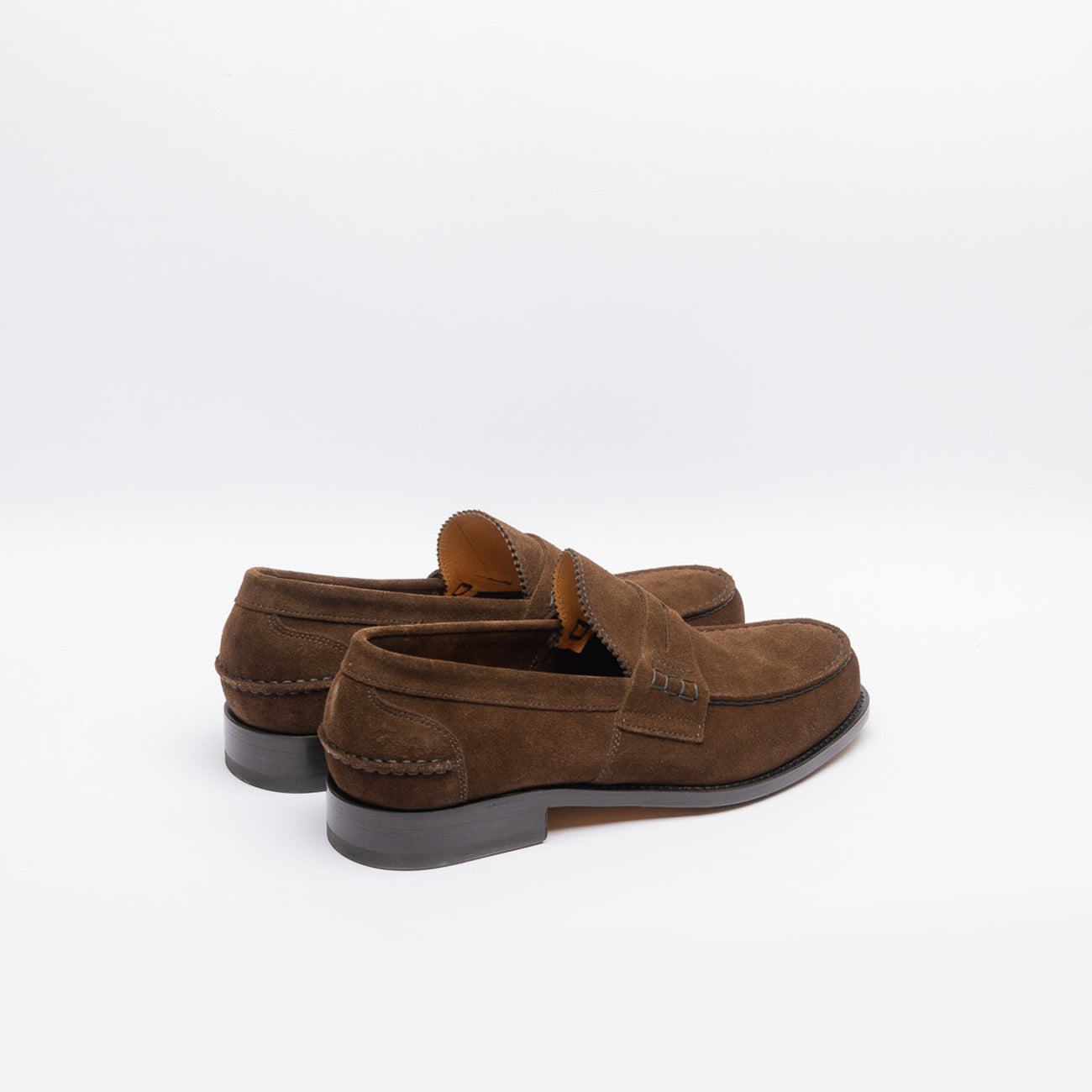 Borghini 750 brown suede penny loafer