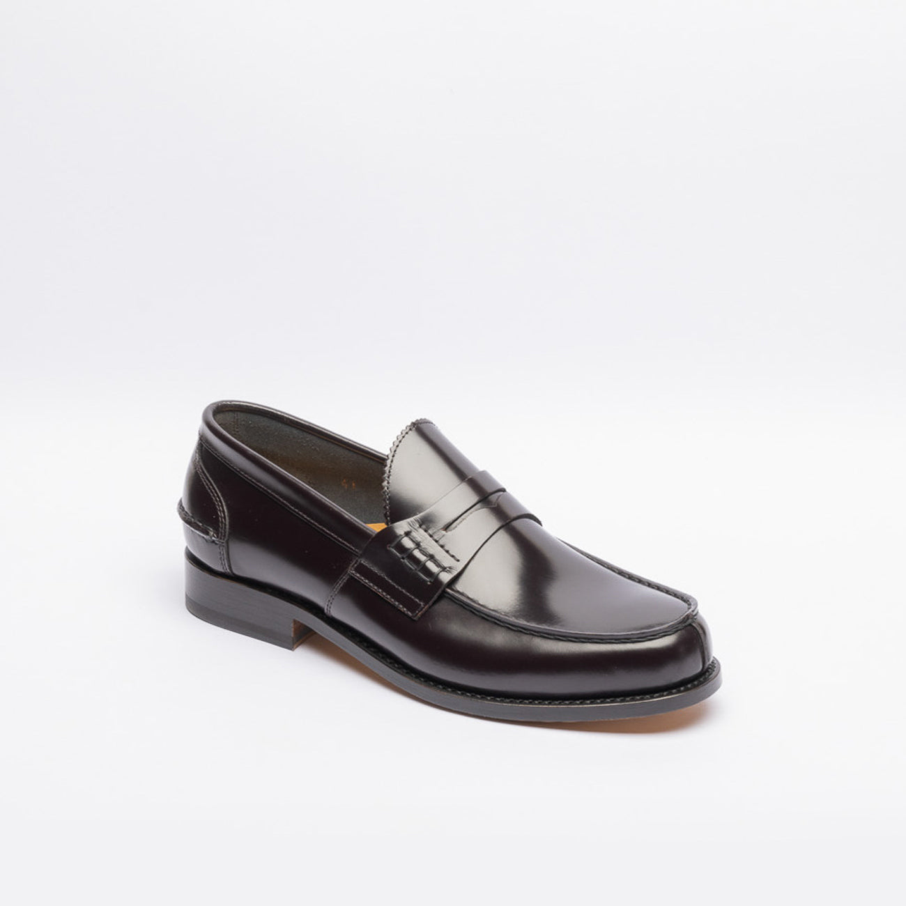 Mocassino penny Borghini 750 in pelle spazzolata bordeaux
