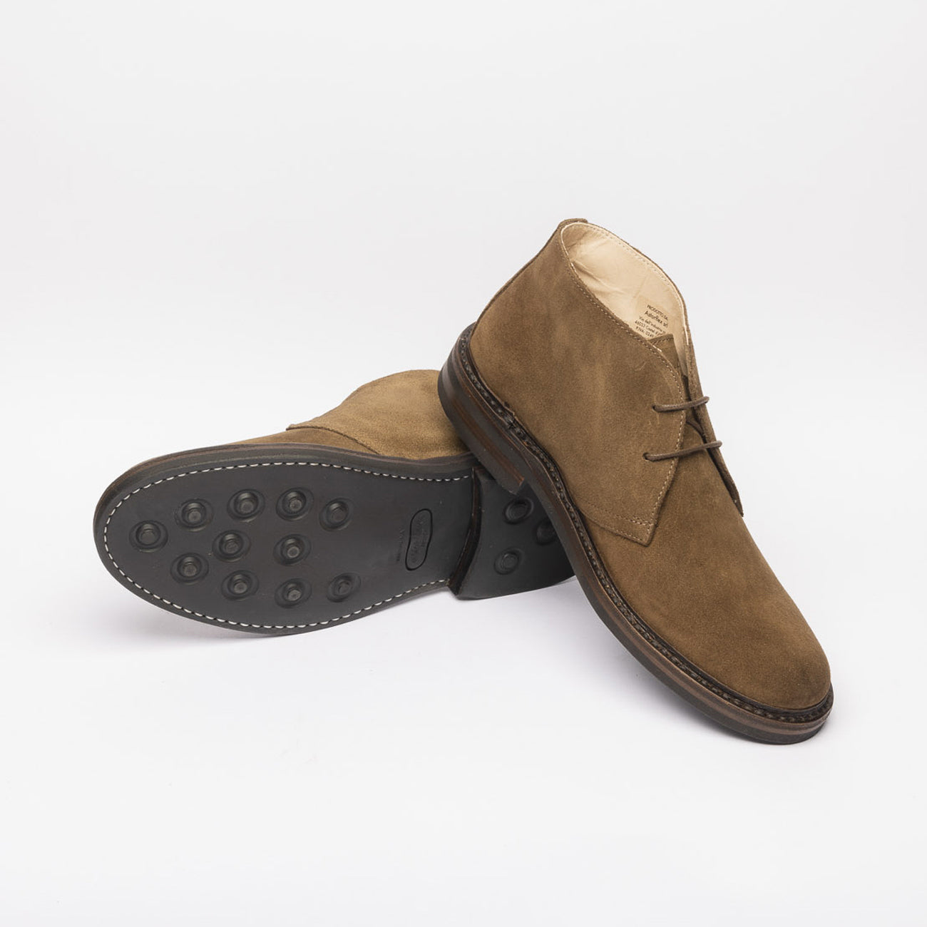 Stivale chukka Astorflex Greenflex Rubber in camoscio marrone (Dark Khaki)