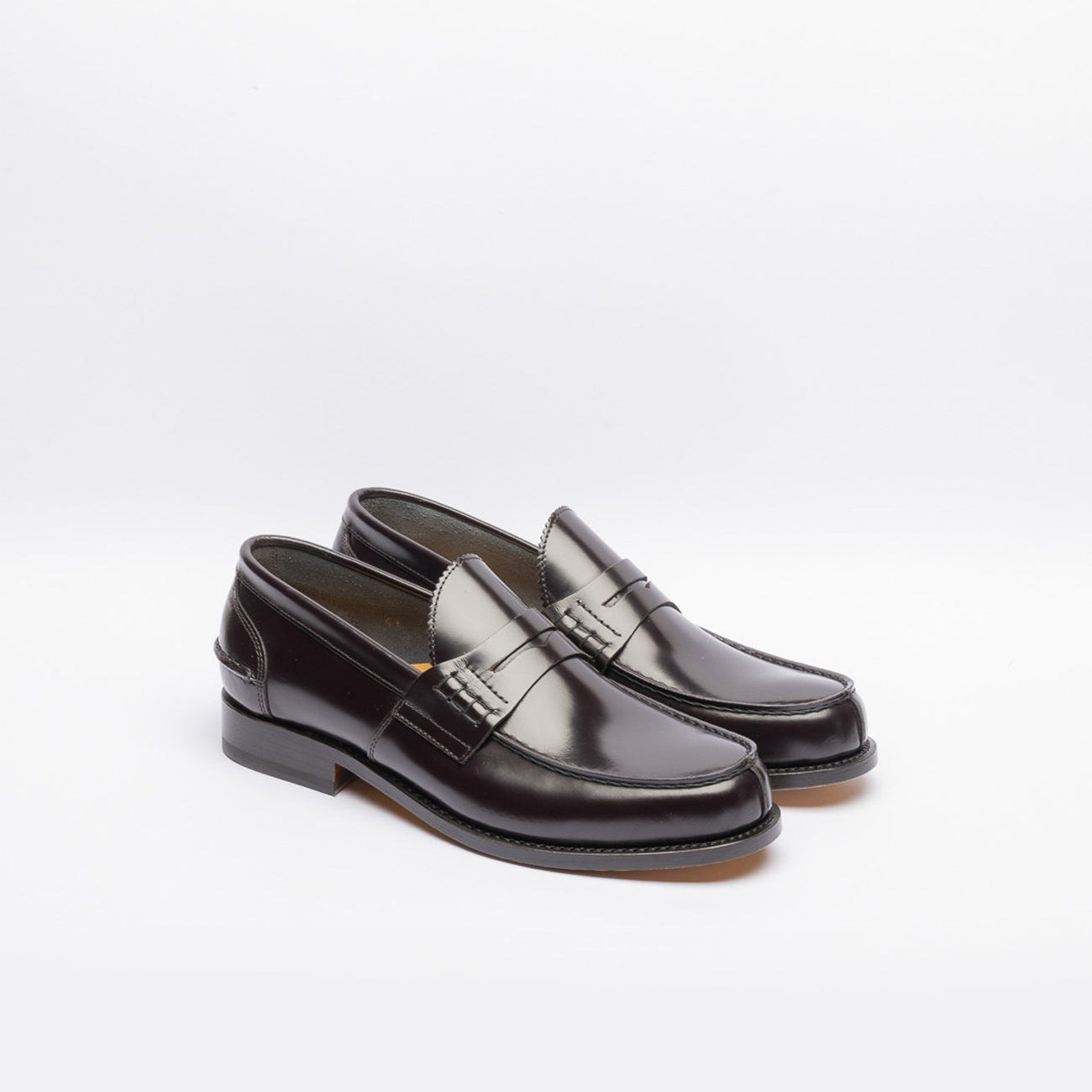 Mocassino penny Borghini 750 in pelle spazzolata bordeaux