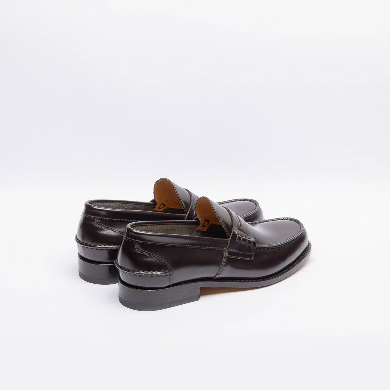Mocassino penny Borghini 750 in pelle spazzolata bordeaux
