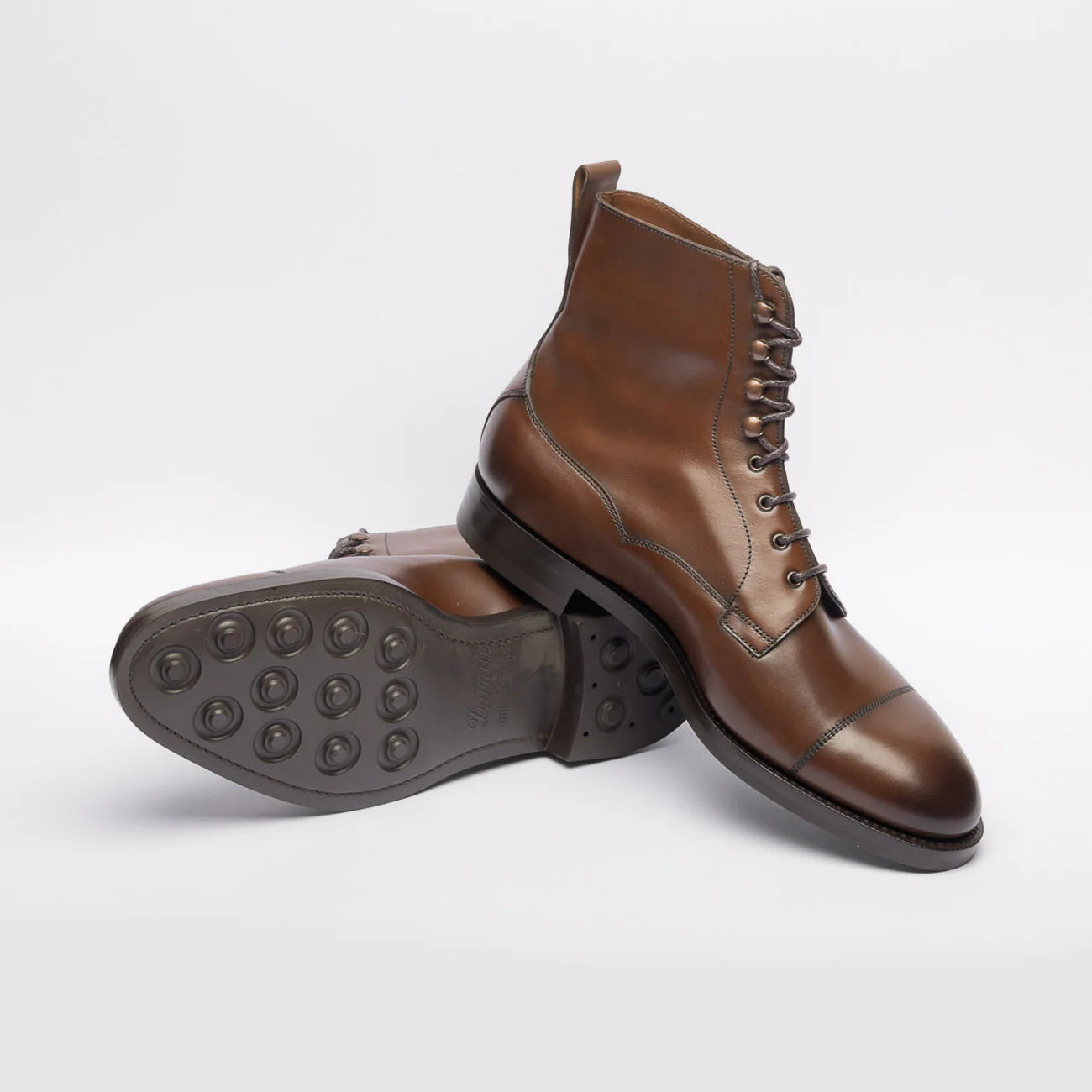 Stivale derby Edward Green Galway in pelle marrone (F 202)